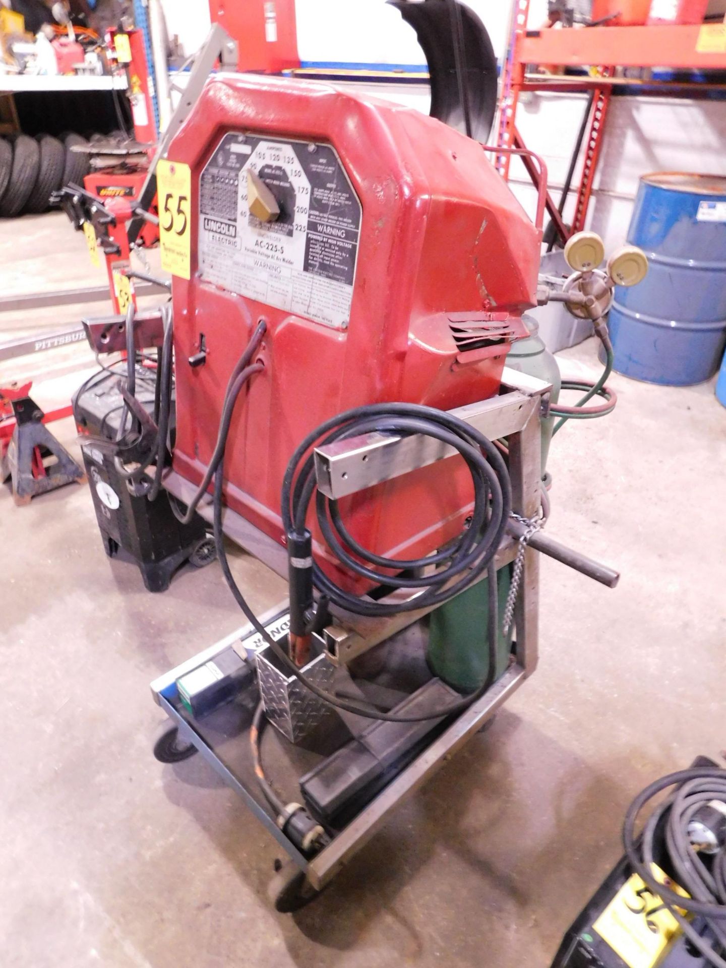 Lincoln AC-225-S Arc Welder with Oxy/Acet Torch, Hoses and Regulators