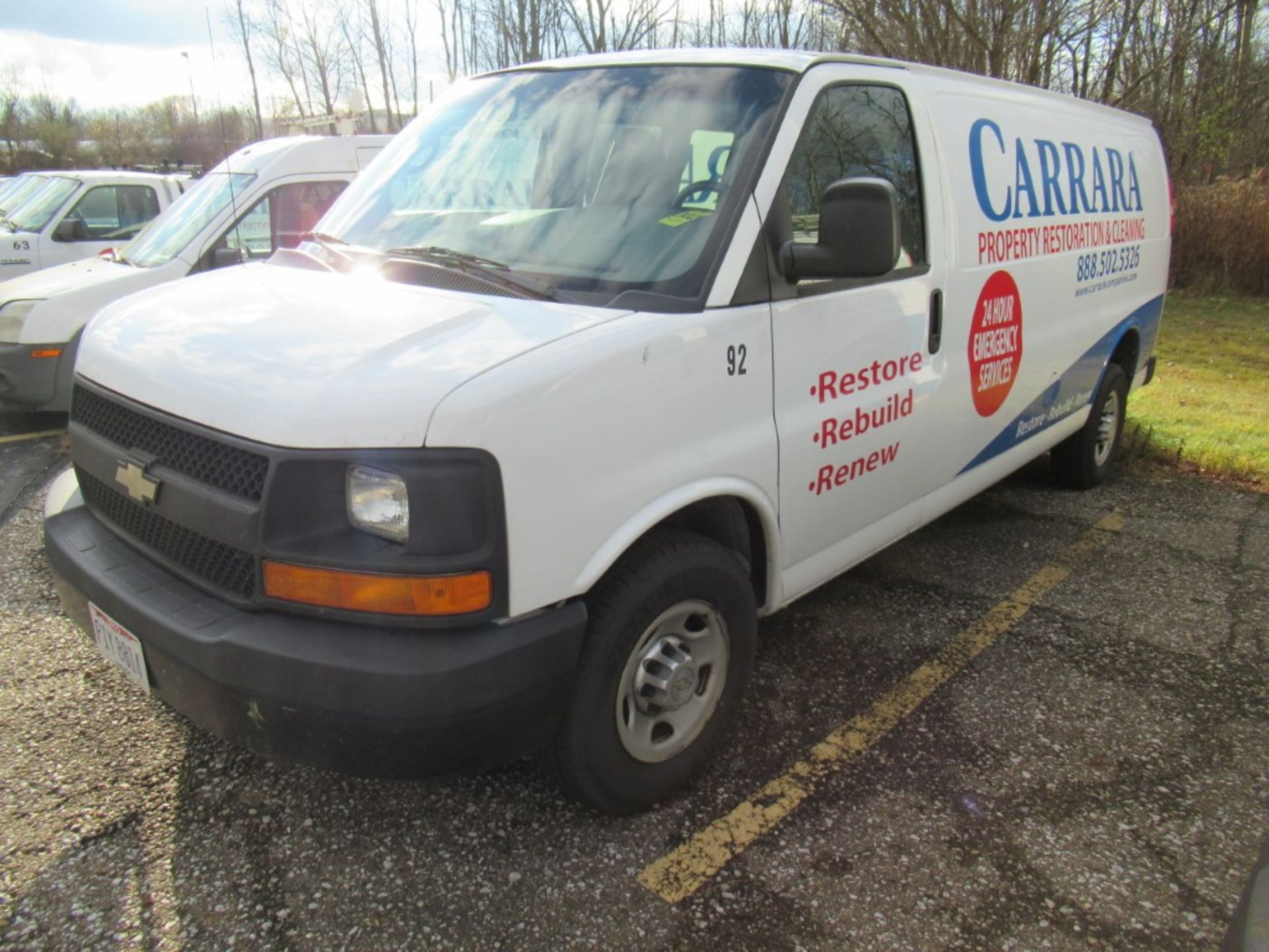 2012 Chevrolet Express Cargo Van, VIN 1GCWGGBA8C1154264, Automatic, AC, AM/FM, Towing, Cracked - Image 2 of 26