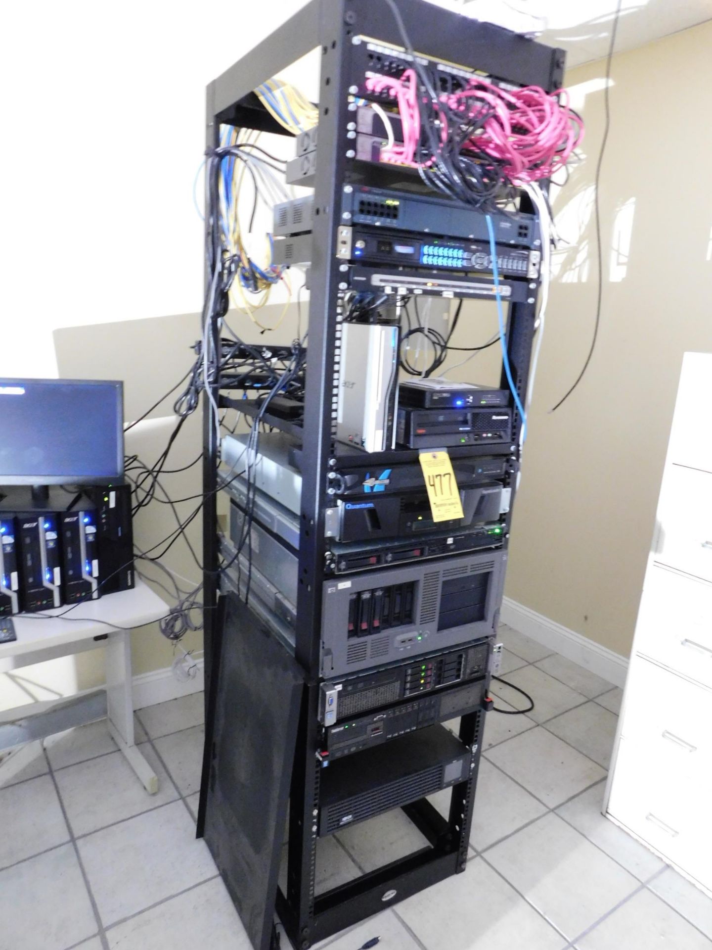 Rack with Server Equipment