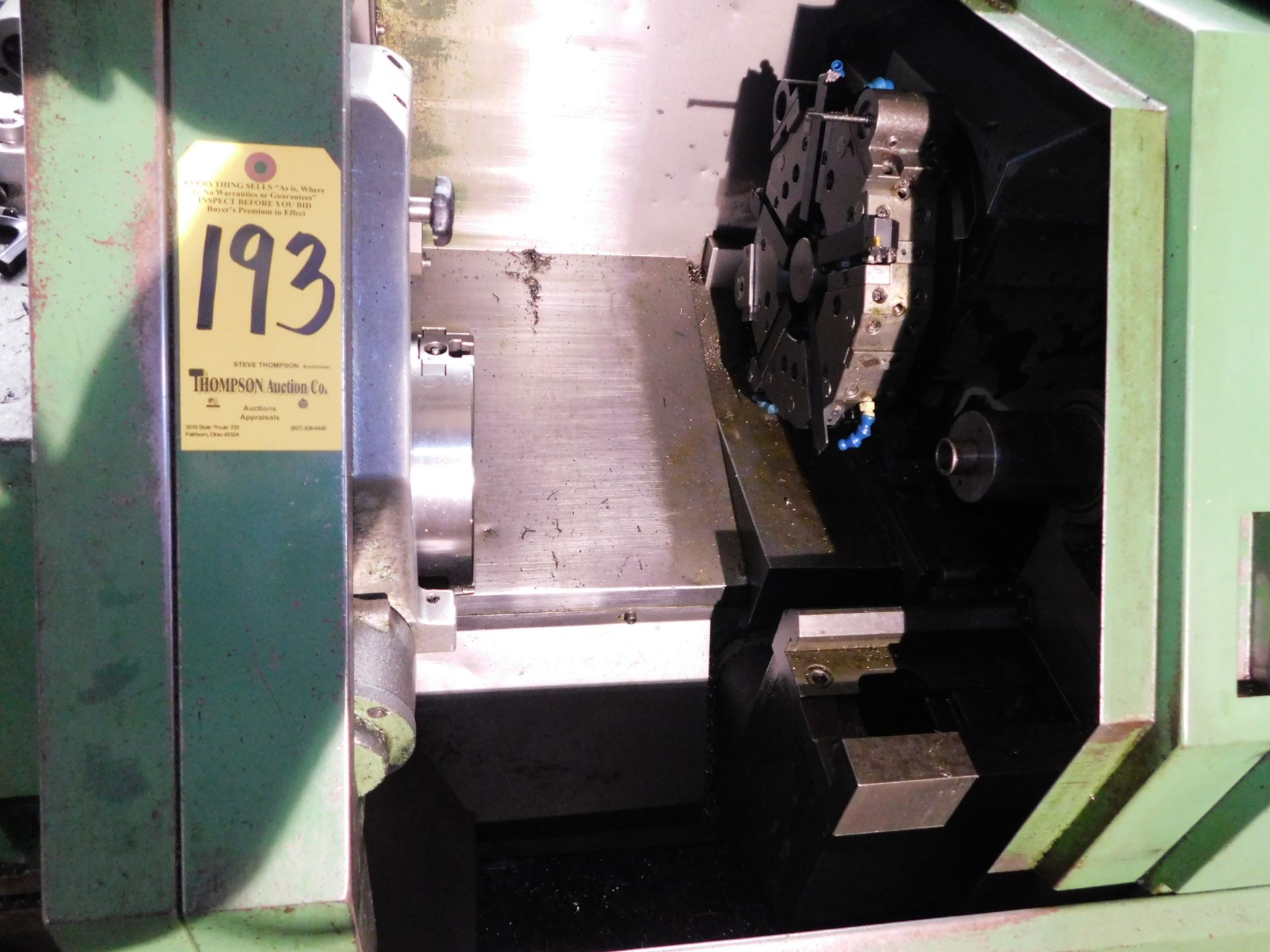 Hitachi Seiki Model HT-20 CNC Turning Center, s/n 22221SC, Seicos/Yasnac CNC Control, 8" 3-Jaw - Bild 6 aus 10