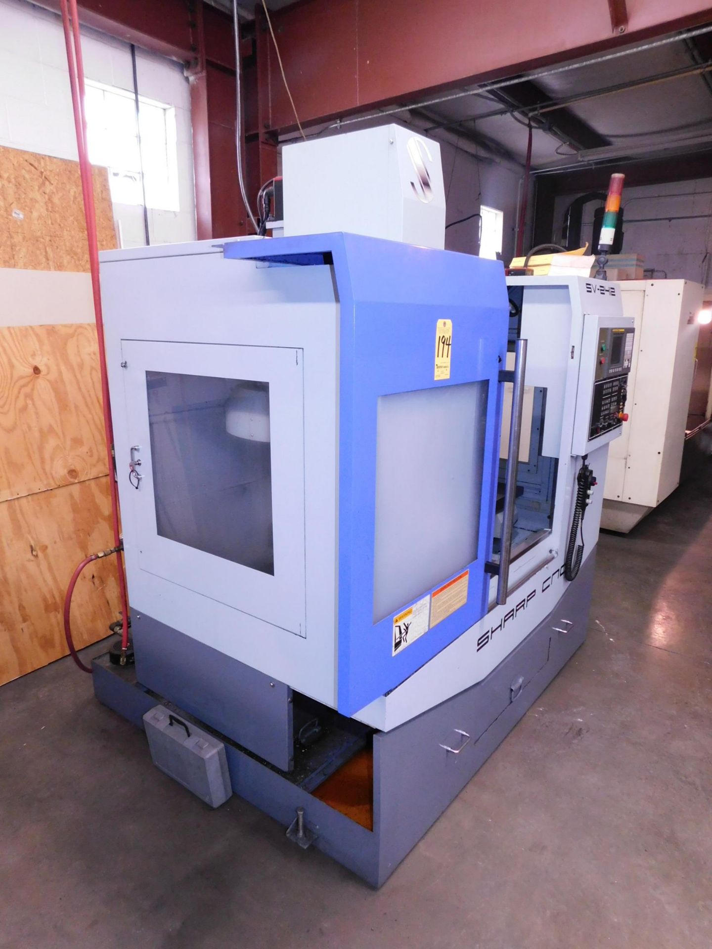 Sharp Model SV-2412 CNC Vertical Machining Center, s/n 4100560, New 2006, Fanuc 0i CNC Control, 12 - Bild 11 aus 12