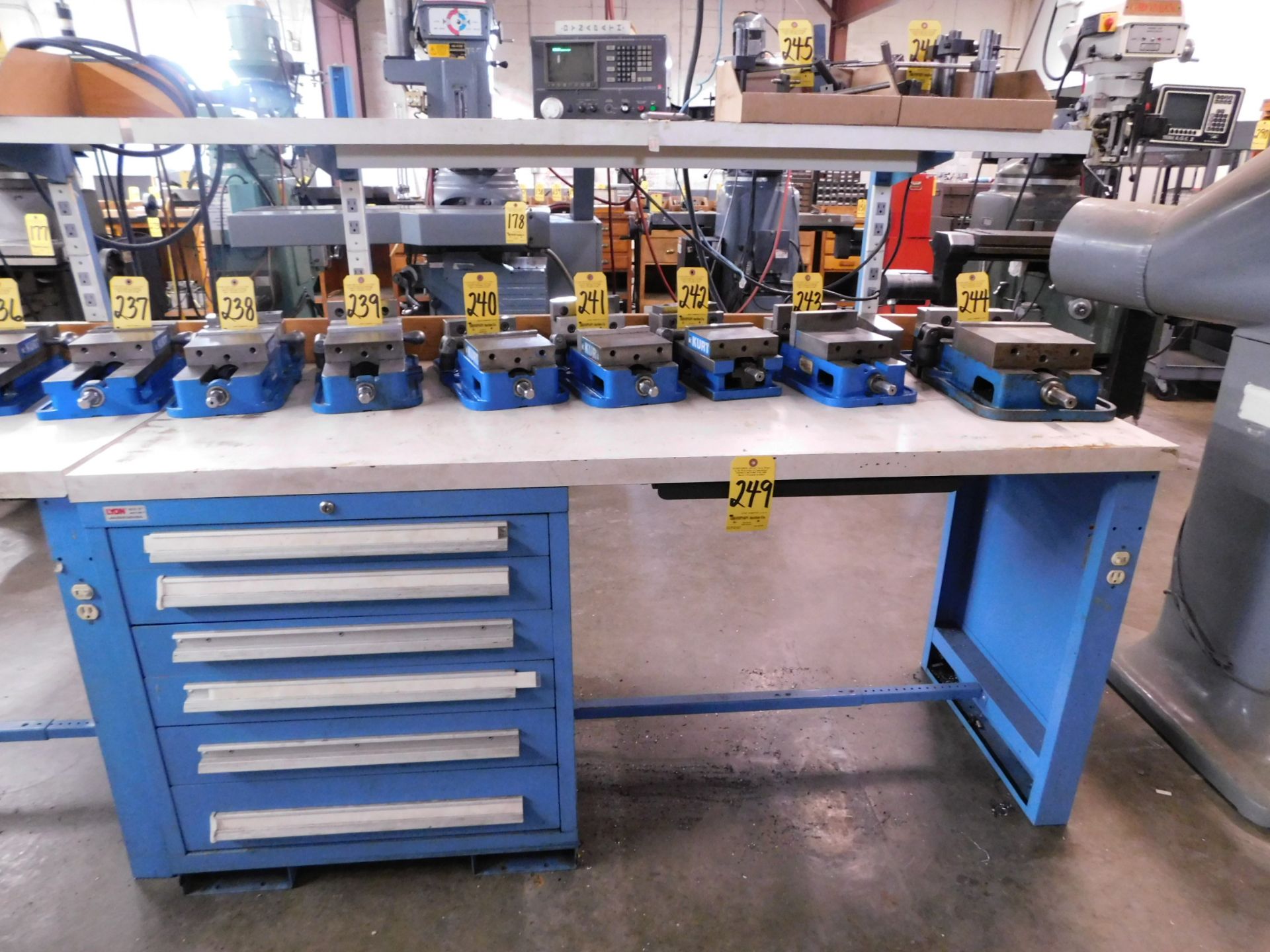 Lyon Work Bench with 6-Drawer Parts Cabinet