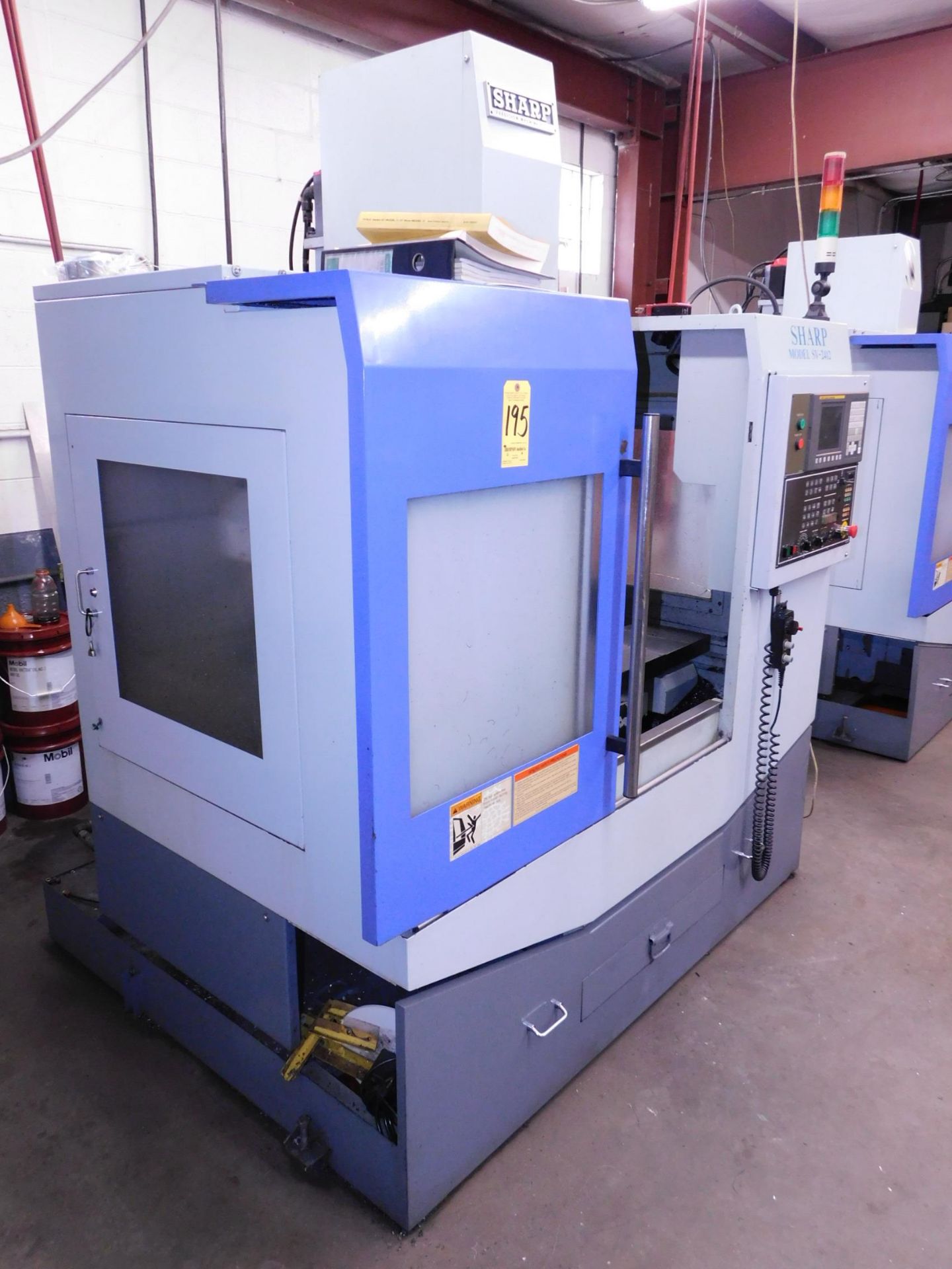 Sharp Model SV-2412 CNC Vertical Machining Center, s/n 4090424, New 2006, Fanuc 0i CNC Control, 12 - Bild 10 aus 14