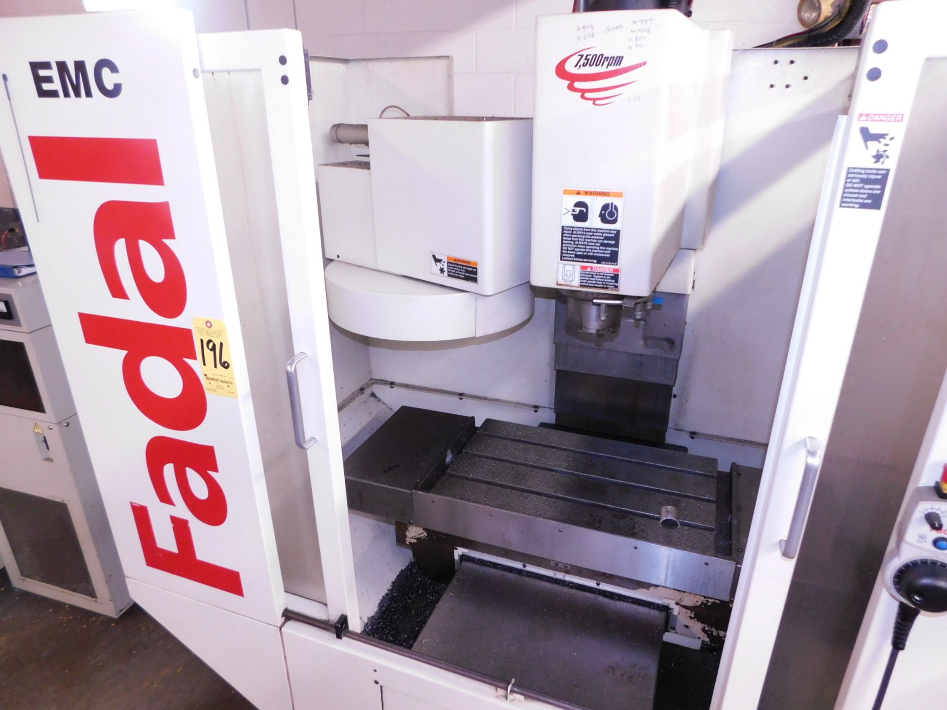 Fadal Model EMC CNC Vertical Machining Center, s/n 012005057697, New 2005, Fadal Multiprocessor - Bild 3 aus 13