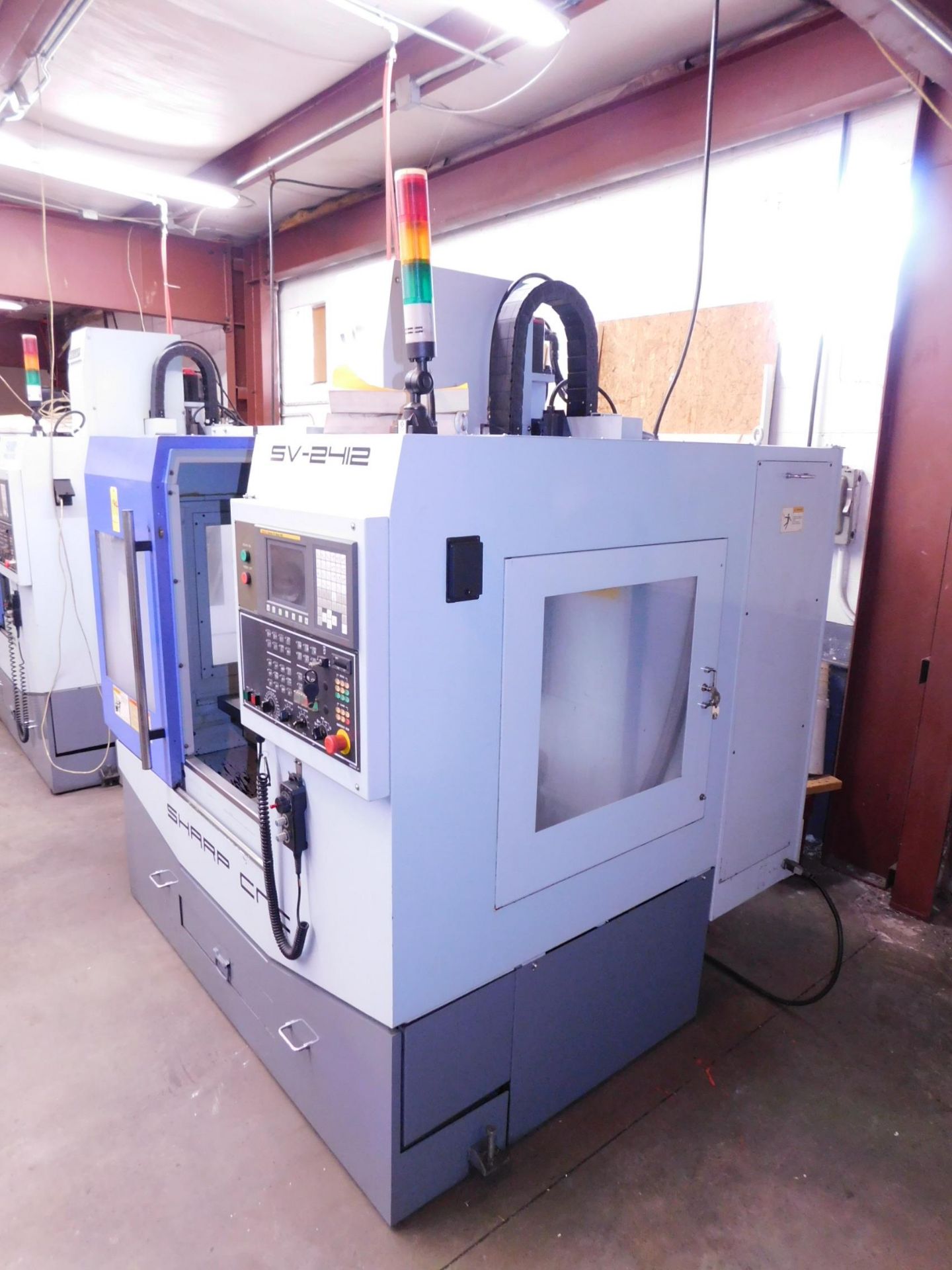 Sharp Model SV-2412 CNC Vertical Machining Center, s/n 4100560, New 2006, Fanuc 0i CNC Control, 12 - Bild 9 aus 12