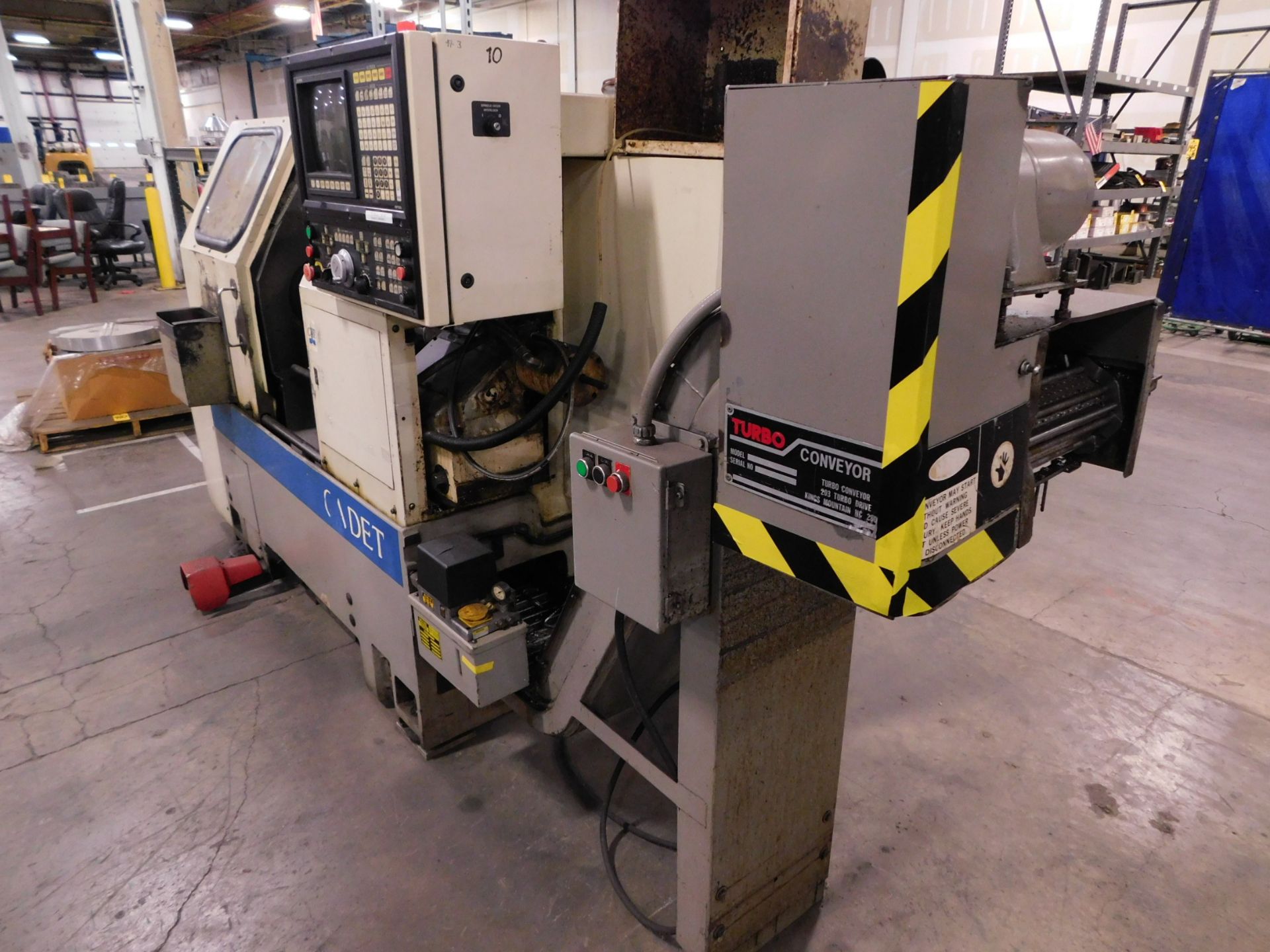 Okuma Cadet LNC-8 CNC Turning Center, s/n 0379, New 1996, Okuma OSP-5020L CNC Control, 3” - Bild 3 aus 10