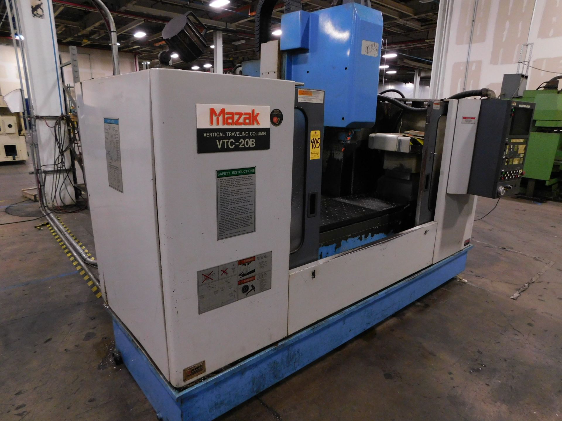 Mazak Model VTC-20B CNC Vertical Machining Center, s/n 116233, New 1995, Mazatrol M32B CNC - Bild 2 aus 10