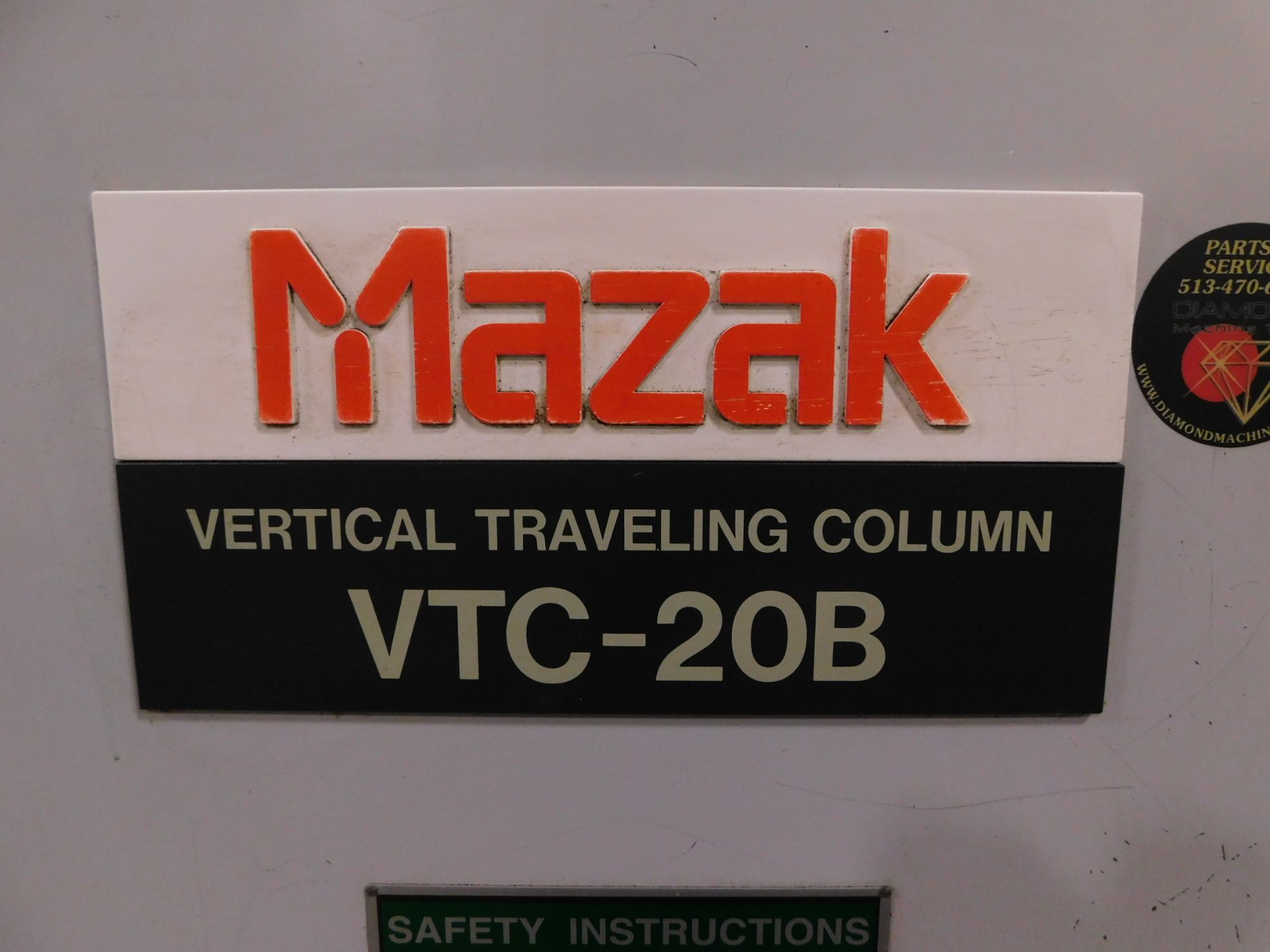 Mazak Model VTC-20B CNC Vertical Machining Center, s/n 116233, New 1995, Mazatrol M32B CNC - Bild 9 aus 10