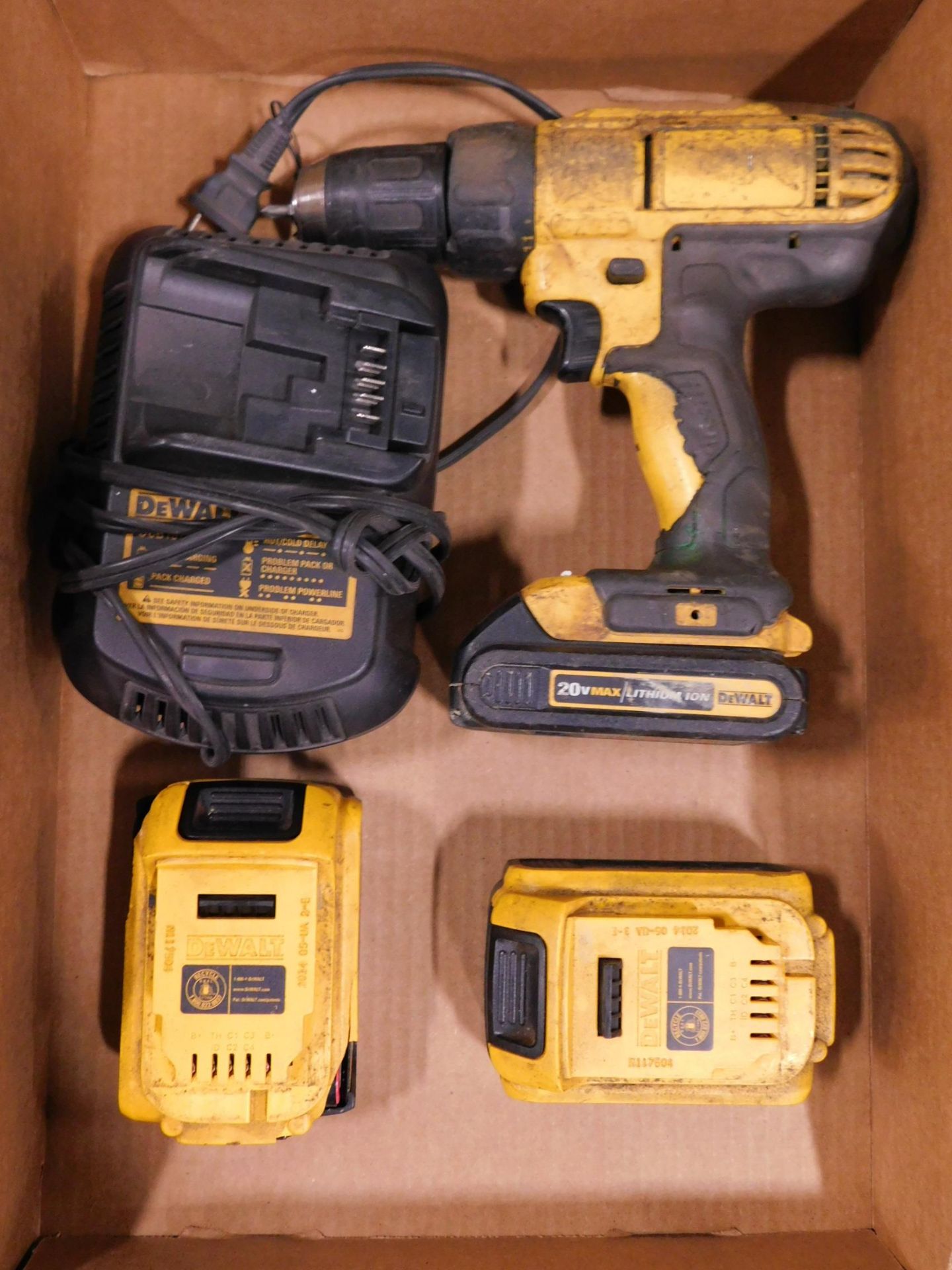 Dewalt 20V Cordless Drill with Batteries and Charger