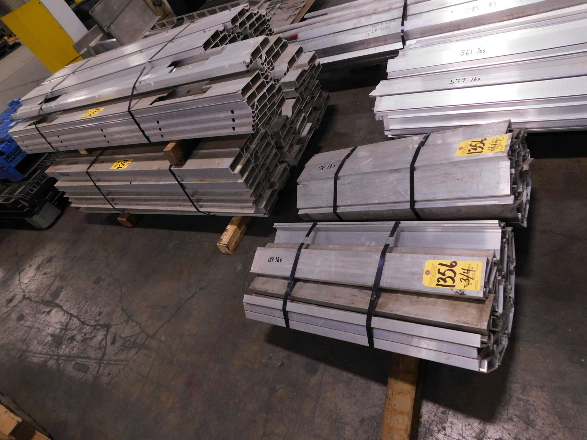 (4) Bundles of Extruded Aluminum, 1,503 Lbs.