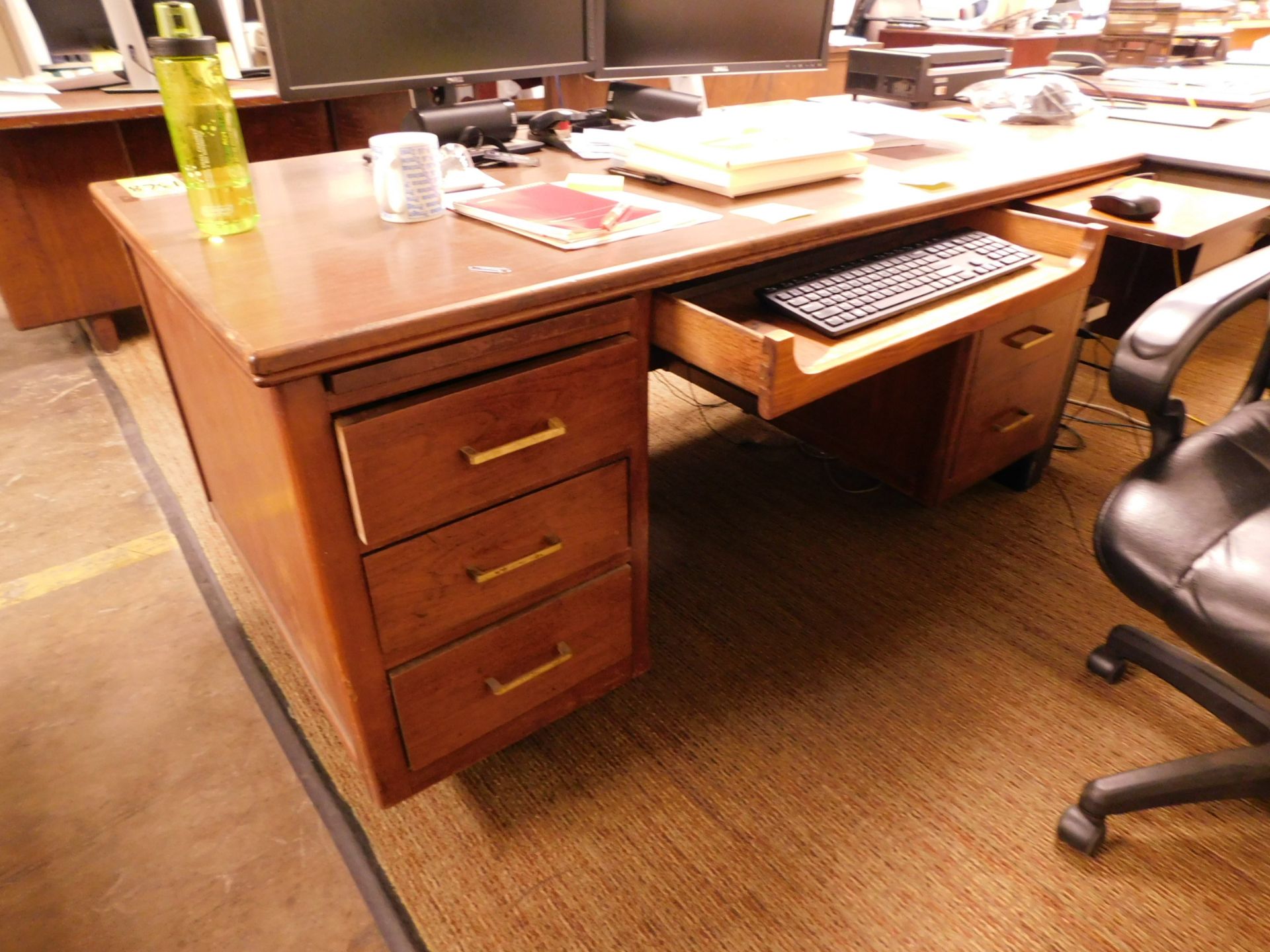 Desk and Folding Table, No Computer