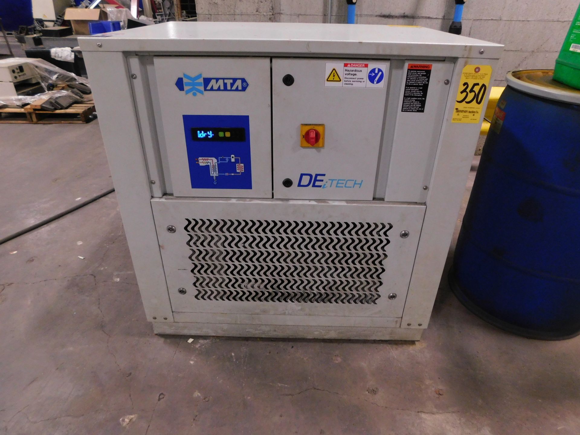 MTE De-Tech Refrigerated Air Dryer, s/n 381783800936