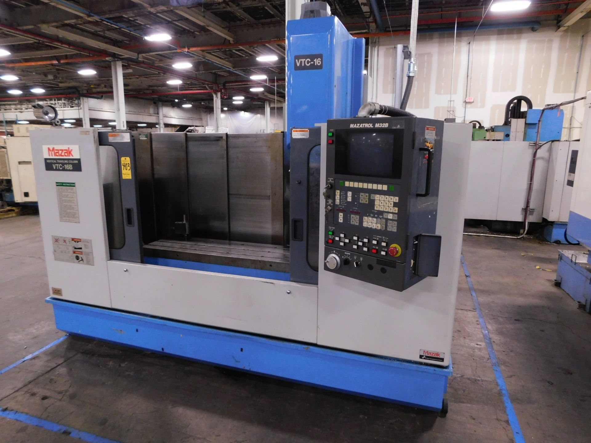 Mazak Model VTC-16B CNC Vertical Machining Center, s/n 115071, New 1995, Mazatrol M32B CNC - Image 2 of 13