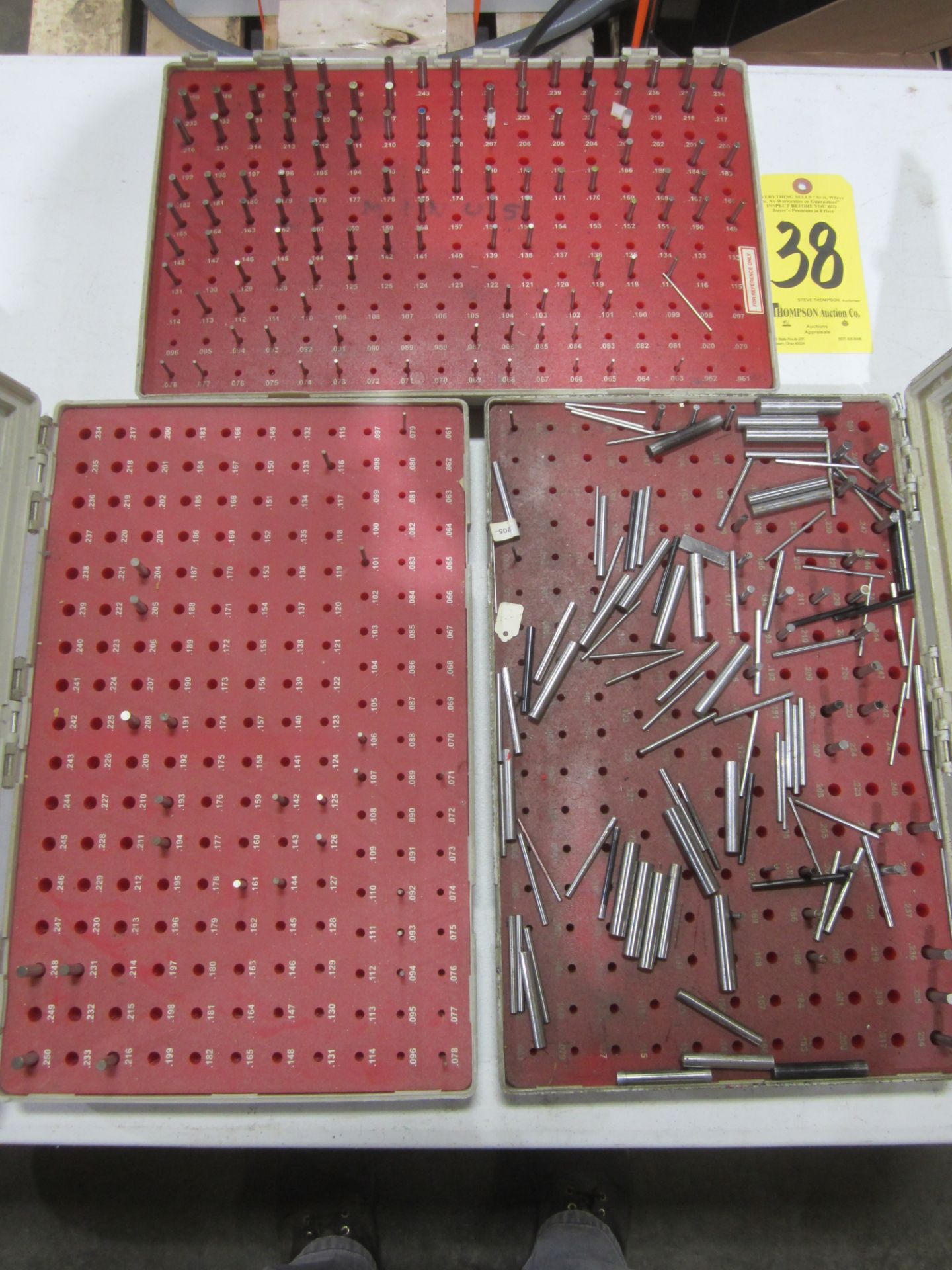 (3) Pin Gage Sets, .061" - .250"