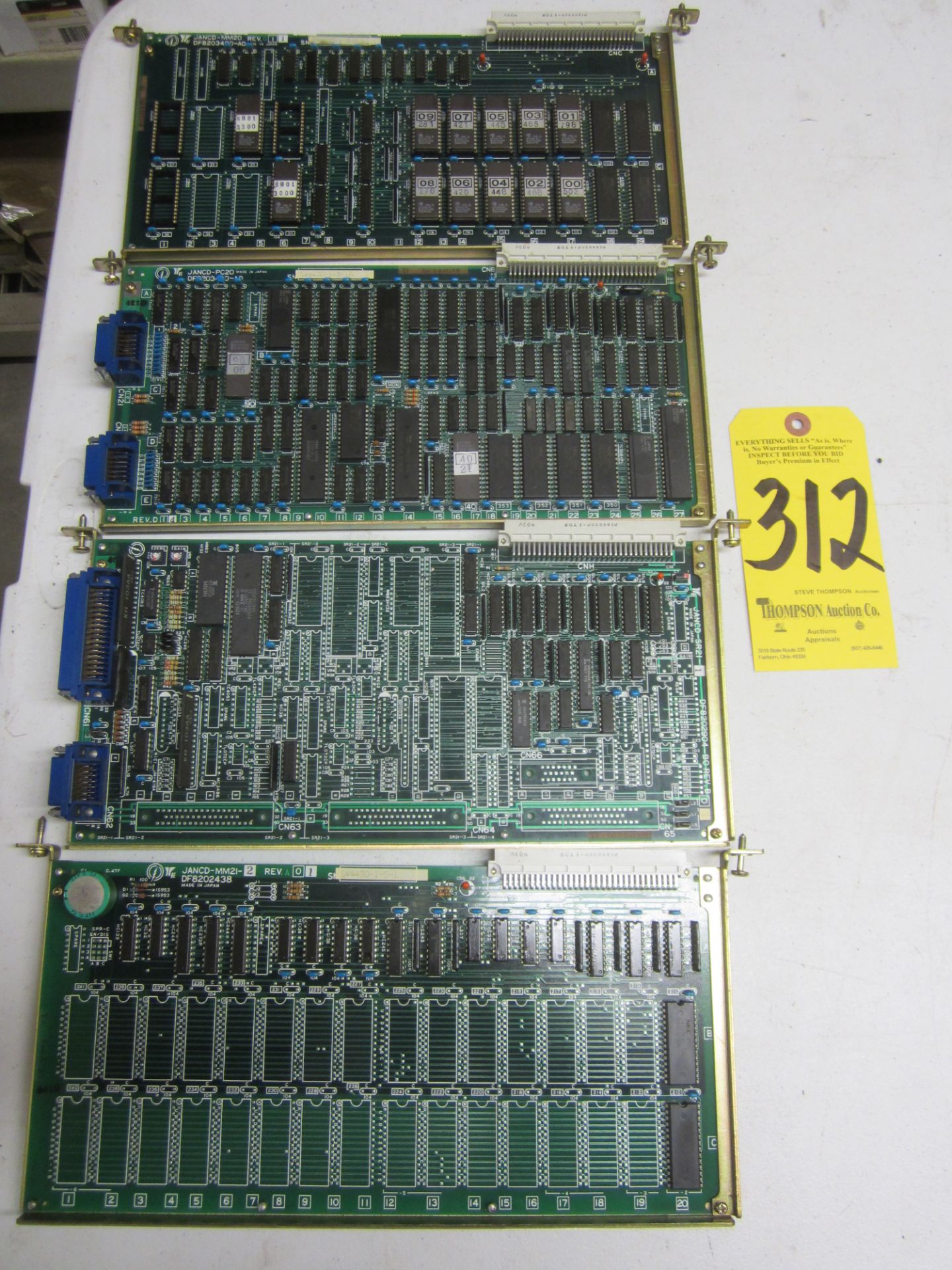 (4) Yaskawa Circuit Boards, S44430-1-5-1, S44430-1-3-2, S44430-1-1-10, and S44430-1-3-18