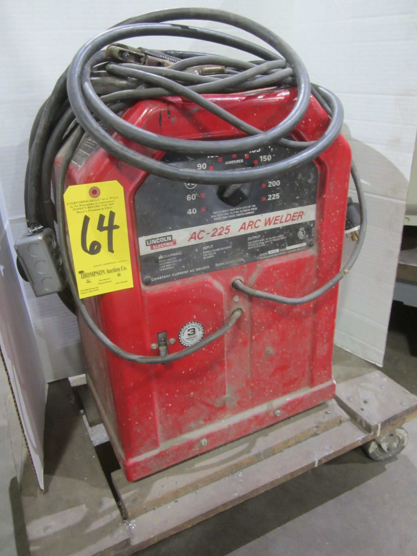 Lincoln AC-225 Arc Welder, 230/1/60 AC