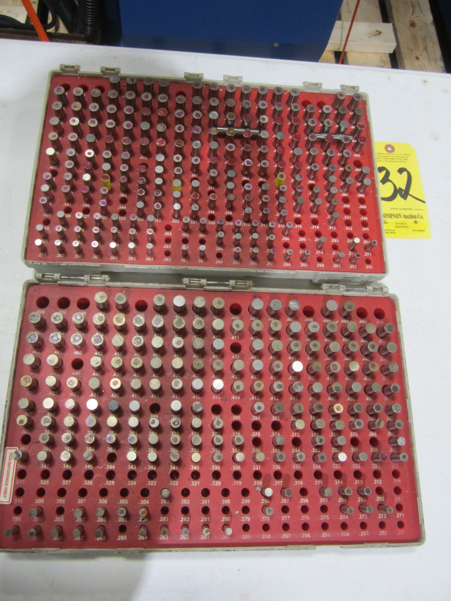 (2) Pin Gage Sets, .251" - .500", (1) Plus and (1) Minus