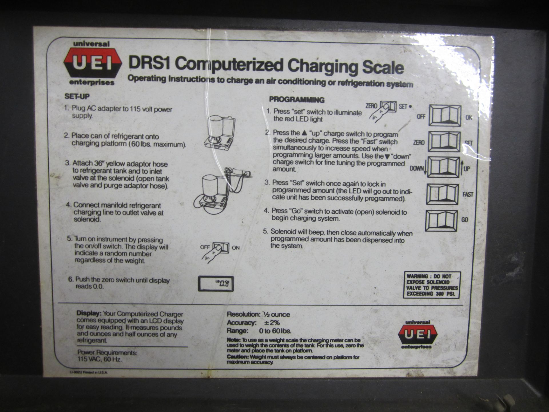 UEI Model DRSI Computerized Charging Scale - Image 2 of 2