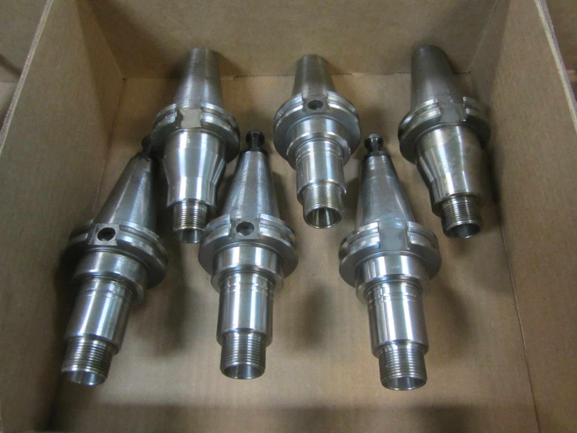 (6) Cat 40 Collet Holders for ER20 Collets, No Screw Caps