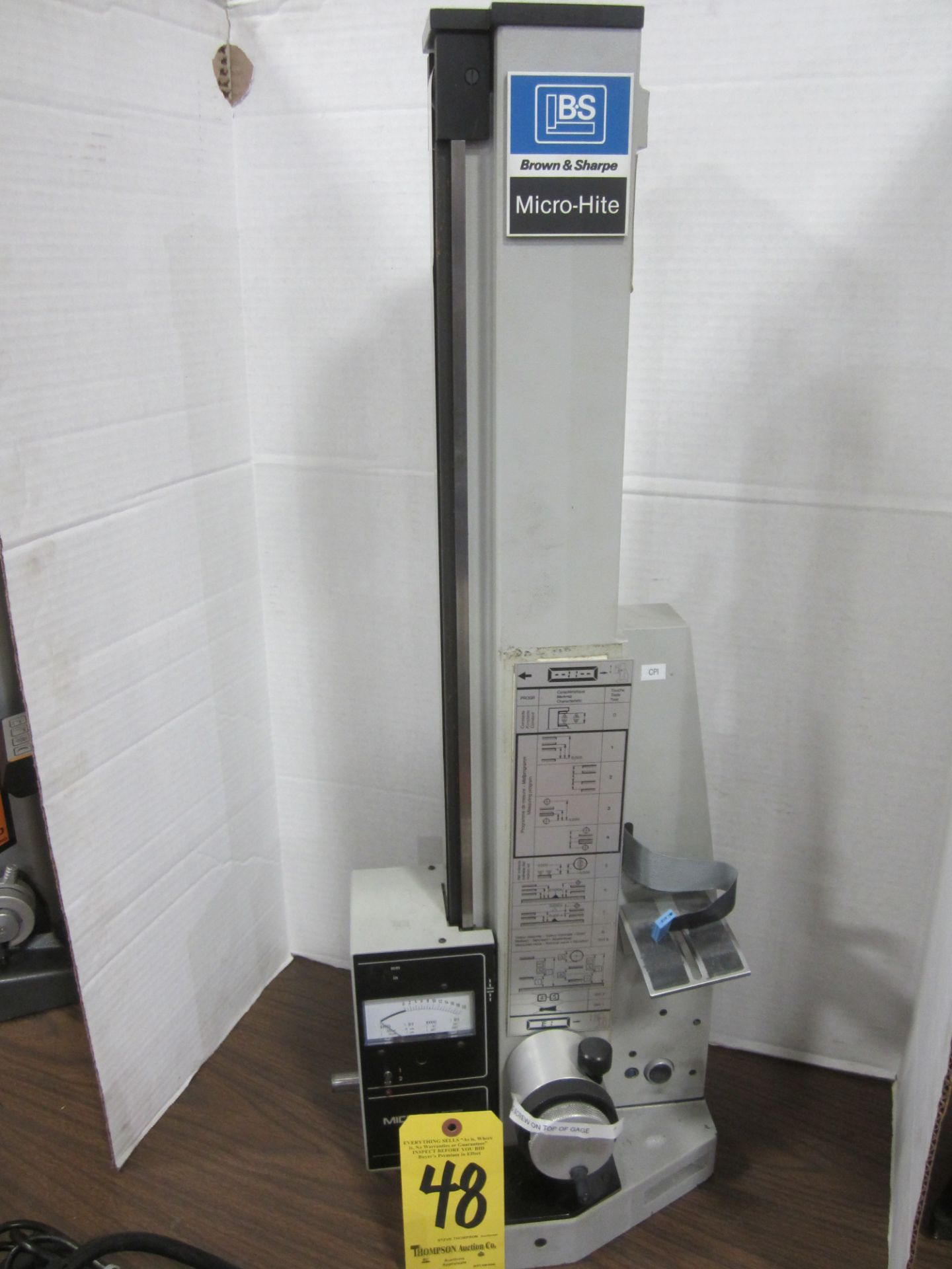 Brown & Sharpe Micro-Hite Electronic Height Gage, No Power Cord or Control Unit