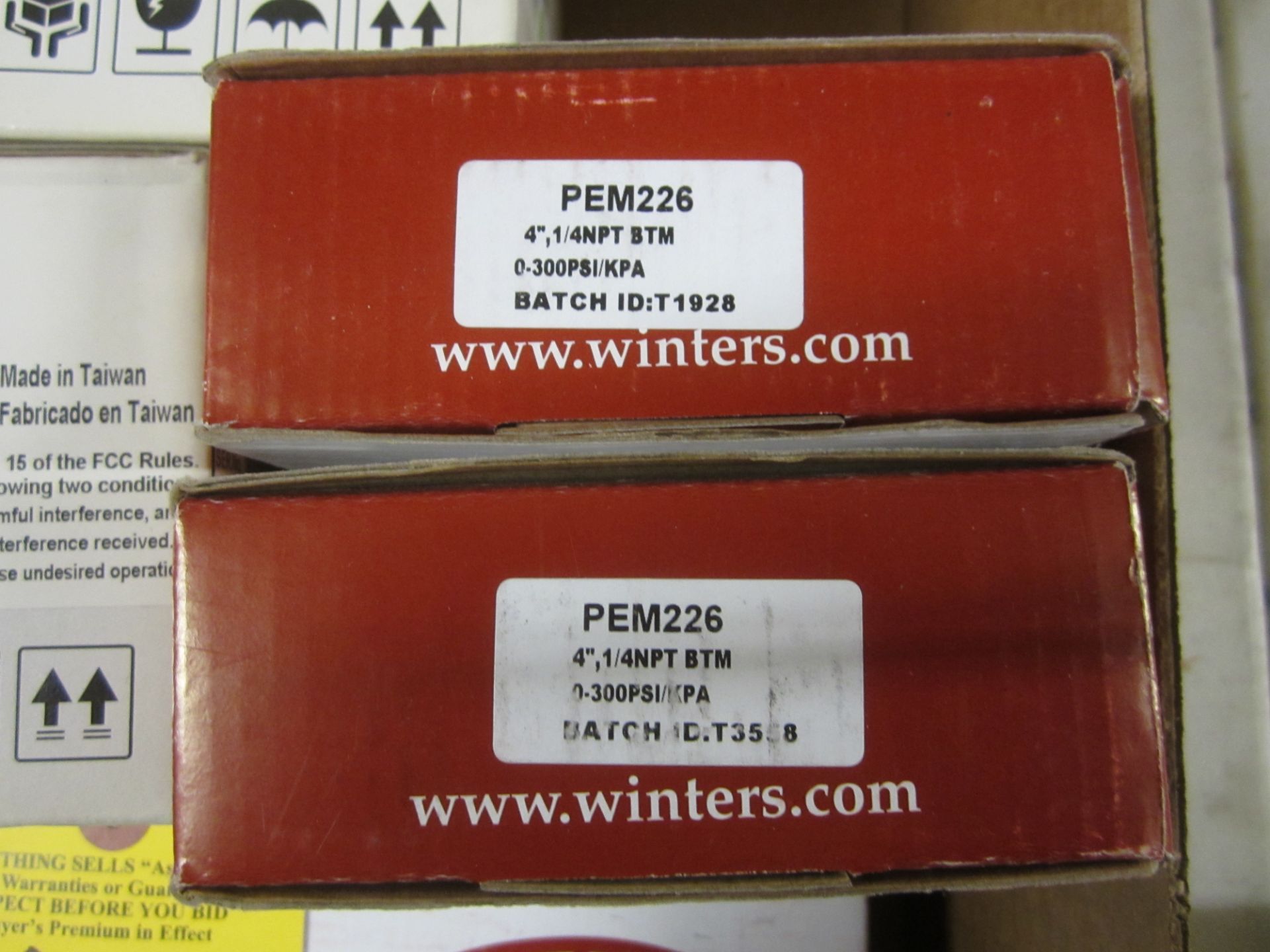 (3) CBC Mini Dome Cameras, (4) Winters Pressure Gages, Etc. - Image 3 of 4