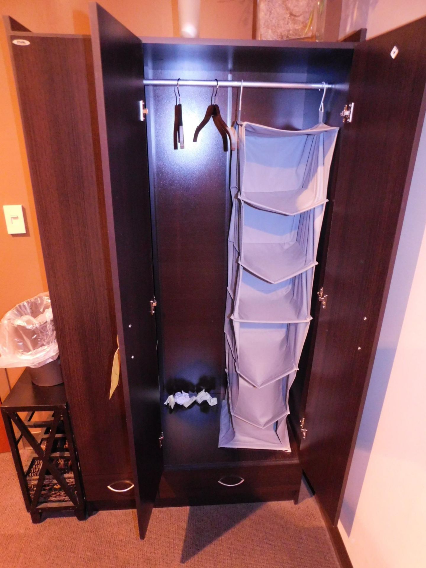 Inval 3-Door Storage Cabinet with Rack - Image 2 of 3