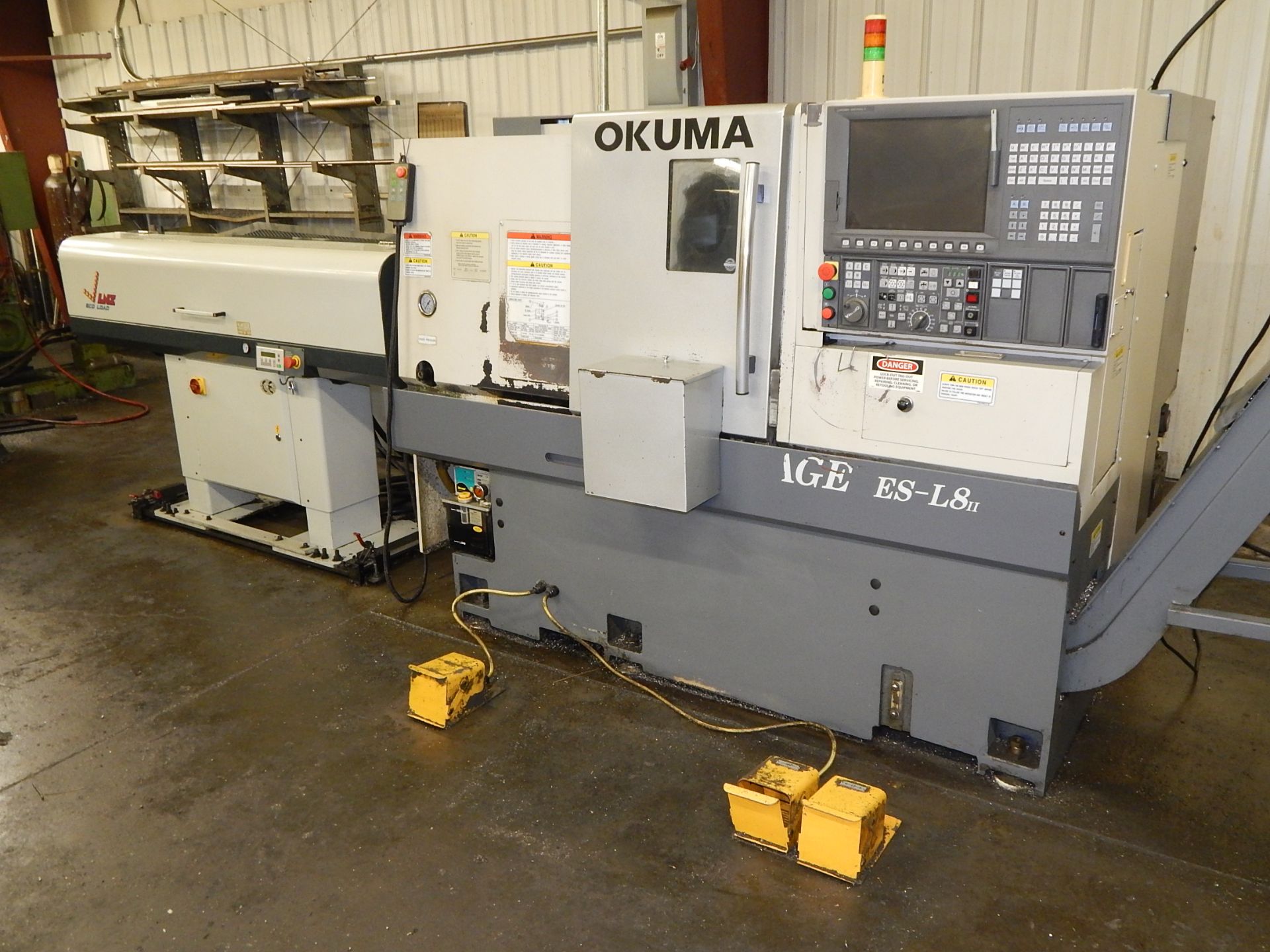 Okuma Model Heritage ES-L8II CNC Turning Center, s/n C2374, New 2008, Okuma OSP-P200-LR CNC Control,