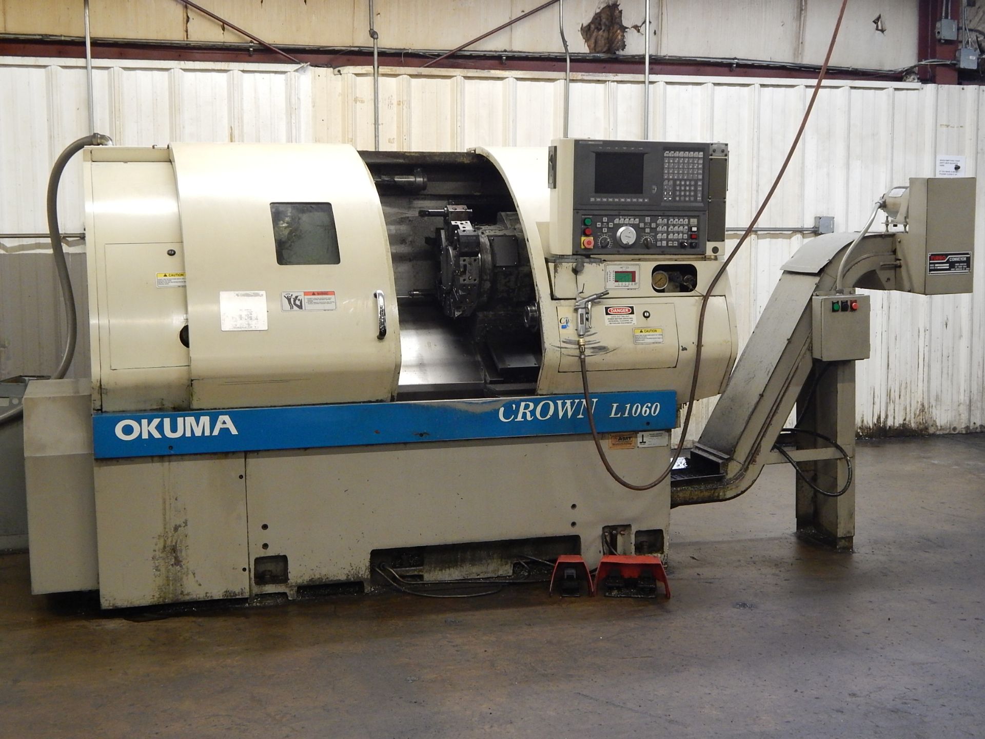 Okuma Model Crown L-1060/762S-BB CNC Turning Center, s/n 1384, Okuma OSP-U10L CNC Turning Center,