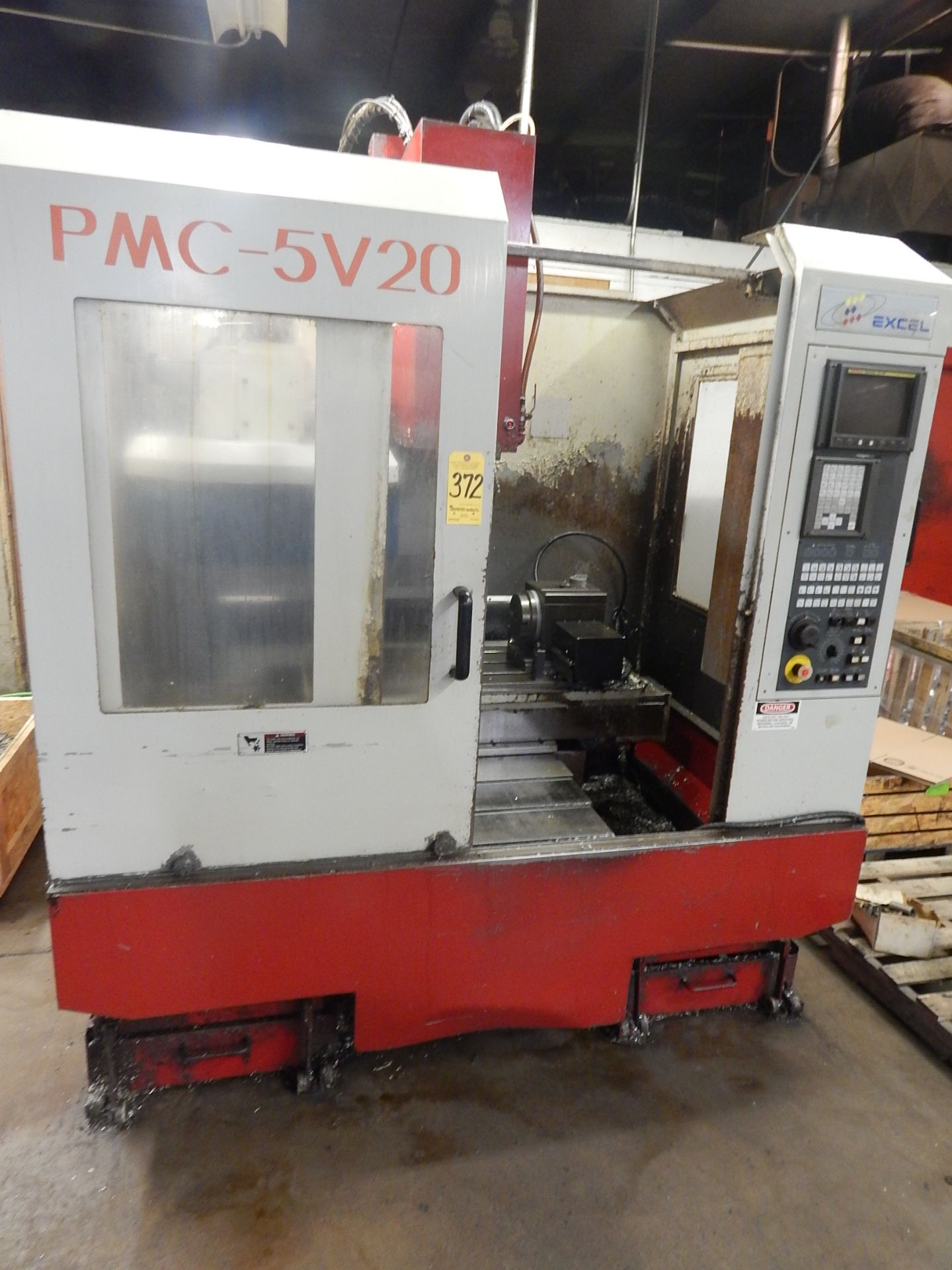 Excel Model PMC-5V20 CNC Vertical Machining Center, s/n ES500067V2, New 1997, Fanuc 21M CNC Control,