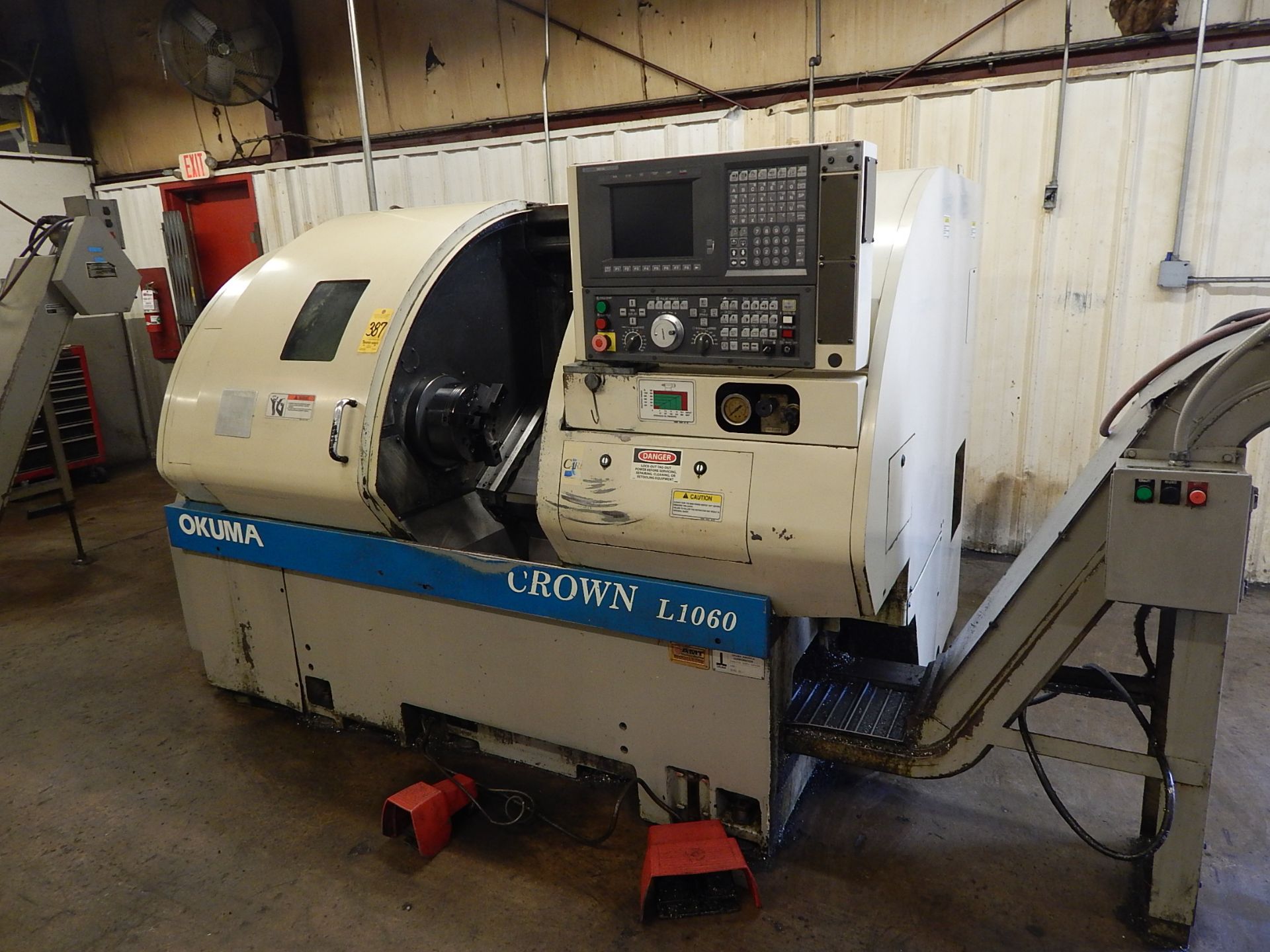 Okuma Model Crown L-1060/762S-BB CNC Turning Center, s/n 1384, Okuma OSP-U10L CNC Turning Center, - Bild 4 aus 8