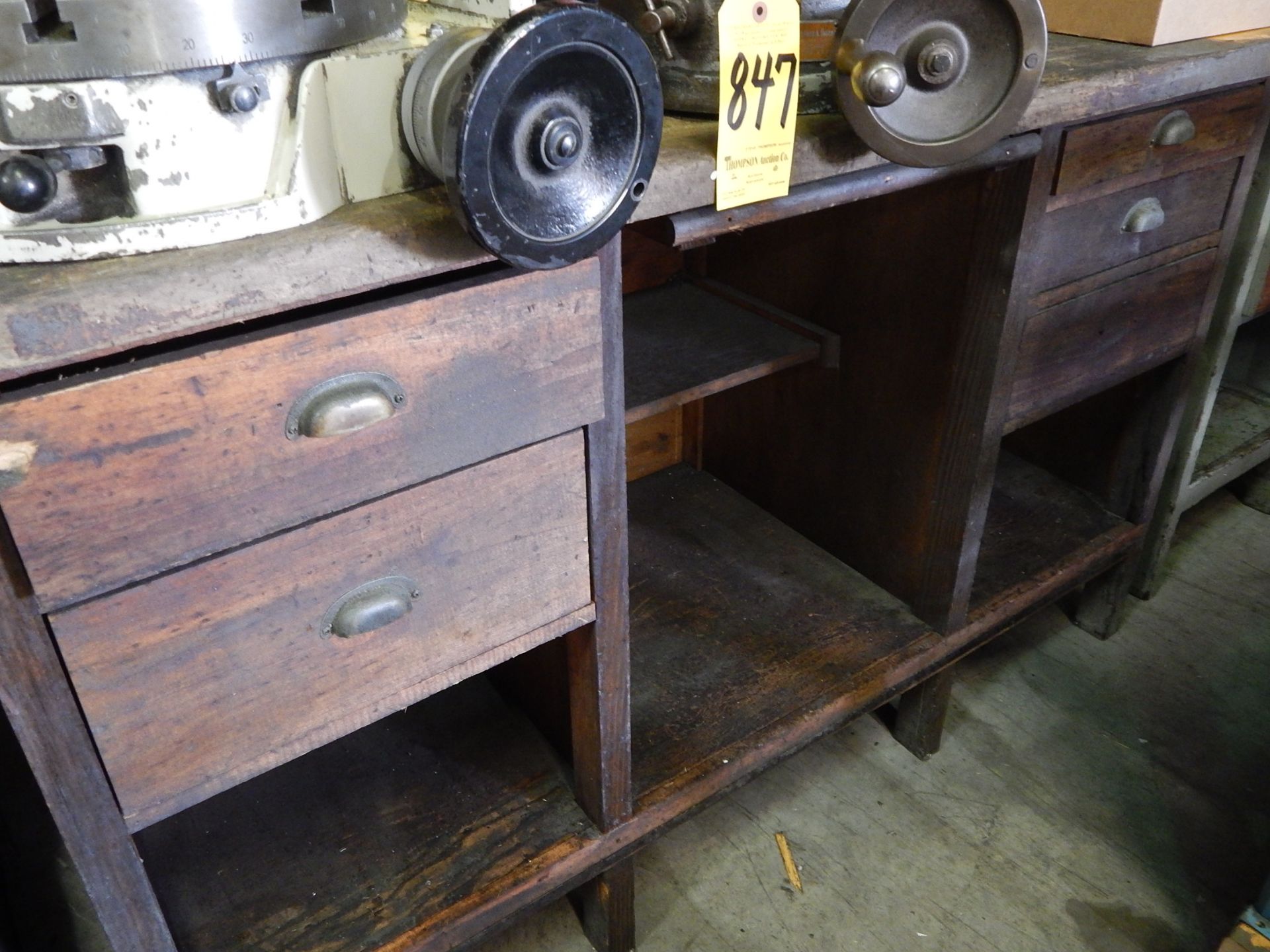 Wooden Toolmakers' Bench, No Contents