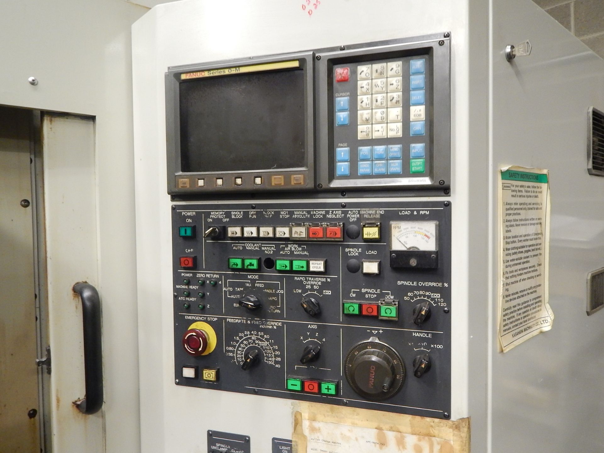 Quantum/Kasahara Model H410 CNC Horizontal Machining Center, s/n AH-1001, Fanuc 0M CNC Control, 40 - Bild 2 aus 6