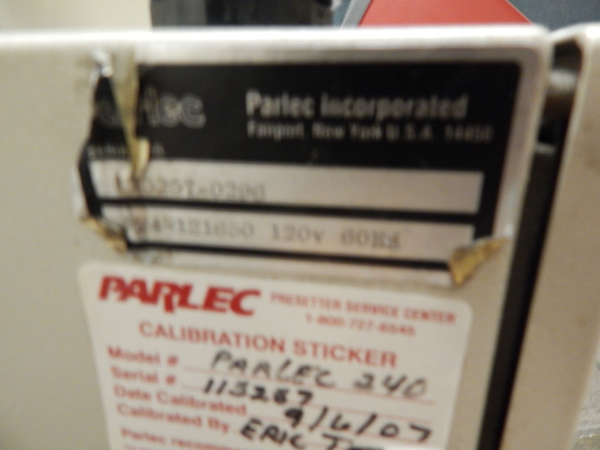 Parlec Model 240 Tool Setter, s/n 115257-0296, with Parlec Parset Master Control - Image 5 of 5