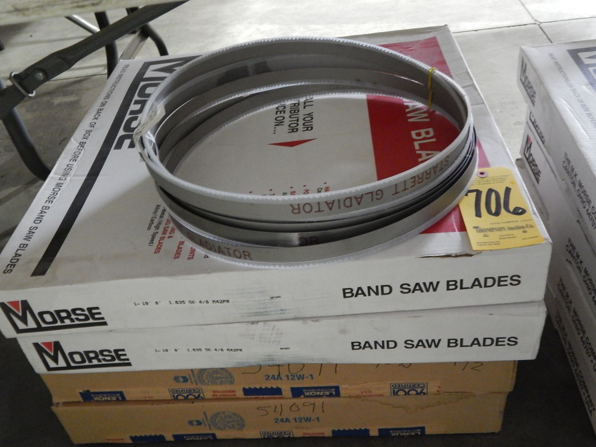 Bandsaw Blades, (2) 12'10" X 1" X 4/6, (2) 15'6" X 1 1/2" X 6/10