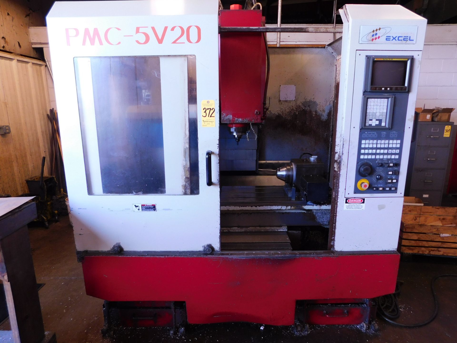 Excel Model PMC-5V20 CNC Vertical Machining Center, s/n ES500067V2, New 1997, Fanuc 21M CNC Control, - Bild 3 aus 10