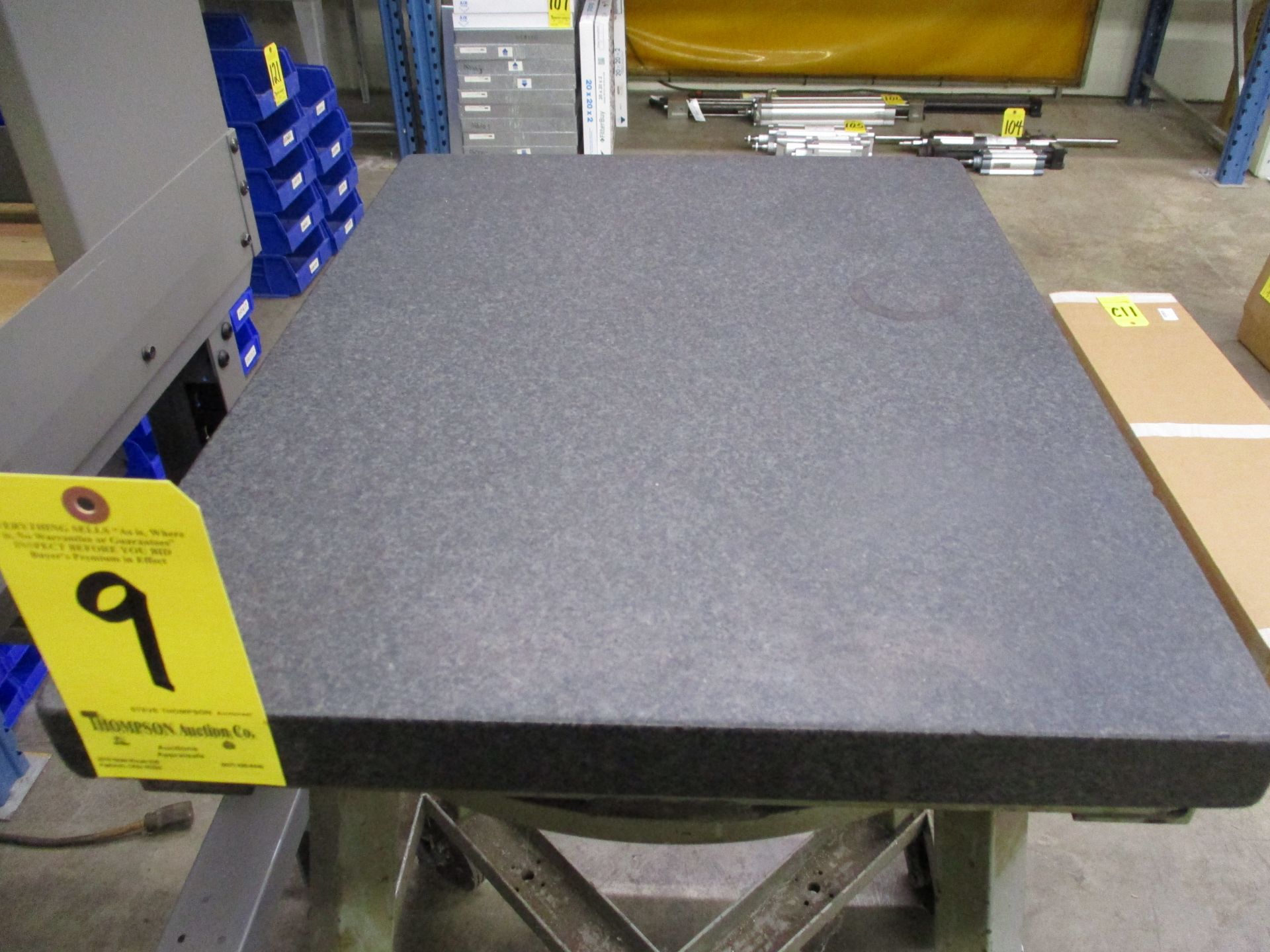 Granite Surface Plate, 2-Ledge, 18" X 24" X 4", with Stand