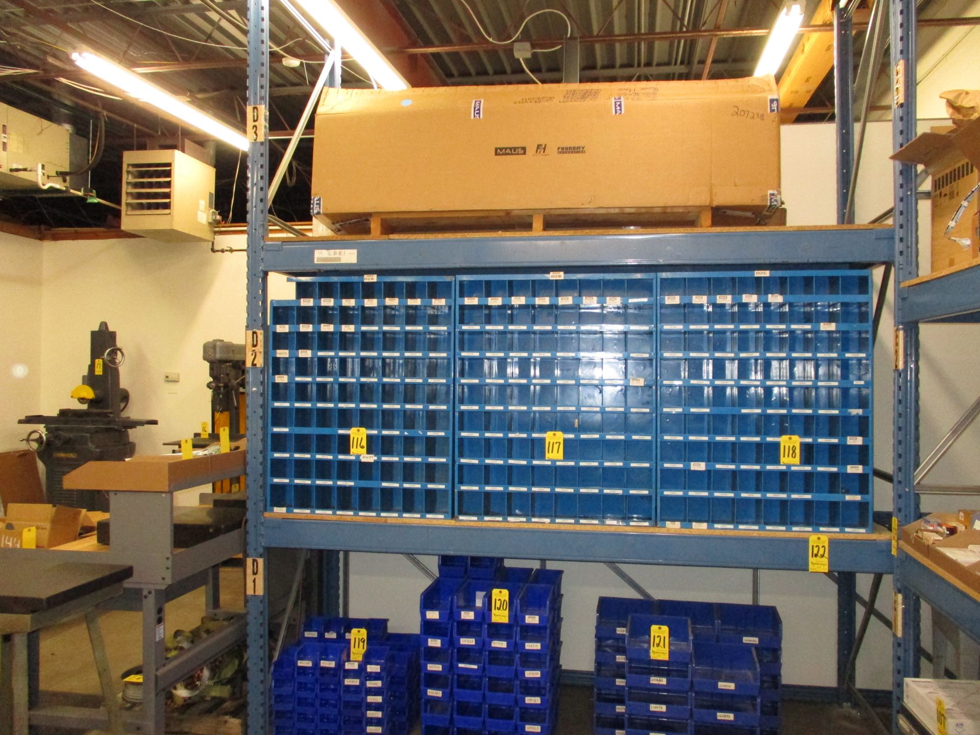 Pallet Shelving, 1 Section, 12' H X 9' W X 40" Deep, No Contents