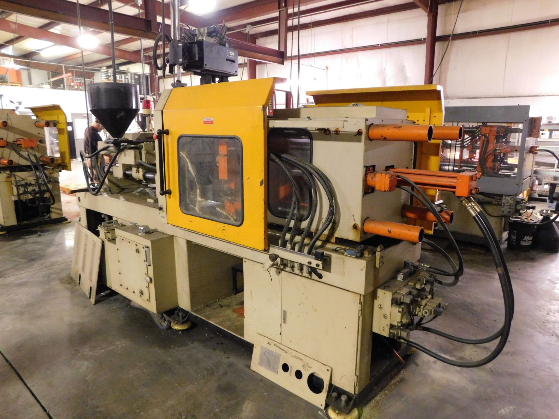 TMC Model TMC-A90 Plastic Injection Molding Machine, s/n 9009057, New 1990, 90 U.S. Ton, 5.59 Oz. - Image 7 of 7