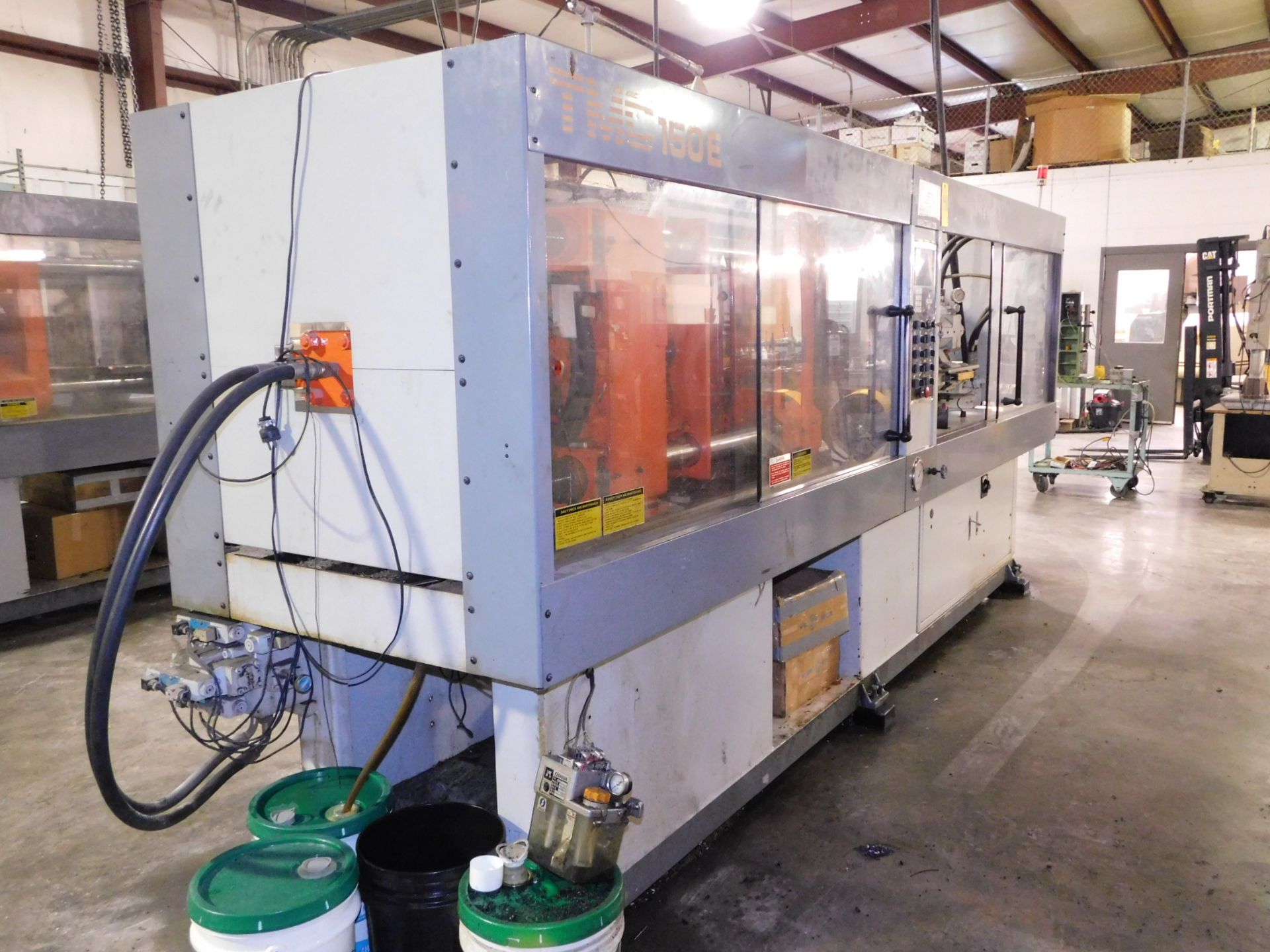 TMC Model TMC-150E Plastic Injection Molding Machine, s/n 9312139, New 1993, 150 Metric Ton, 165 - Image 3 of 9