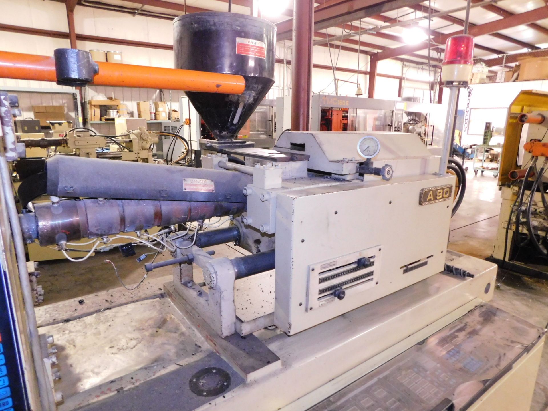 TMC Model TMC-A90 Plastic Injection Molding Machine, s/n 9009057, New 1990, 90 U.S. Ton, 5.59 Oz. - Image 2 of 7