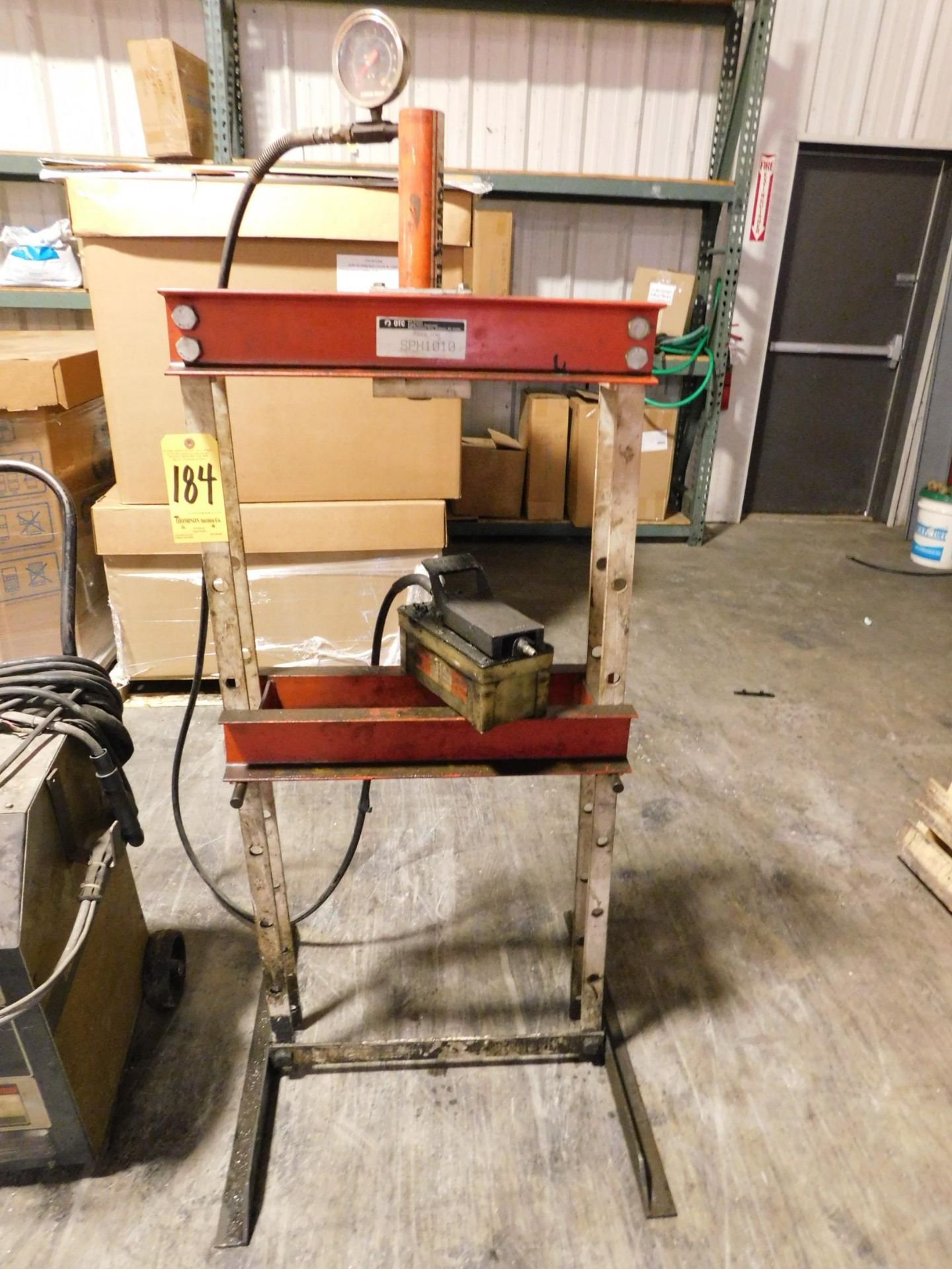 OTC Air/Hydraulic 10 Ton H-Frame Shop Press