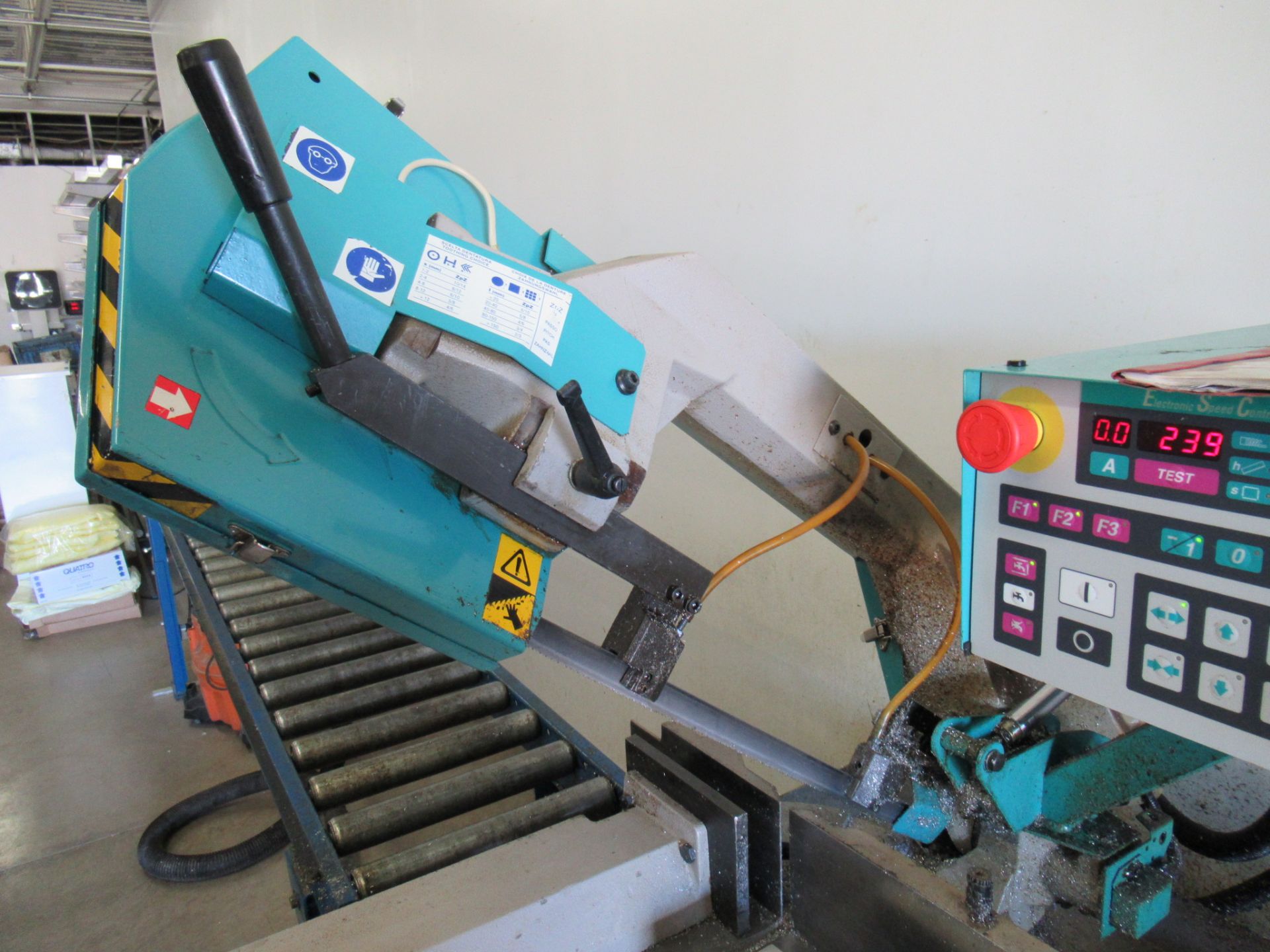 KMT/Imet Model BS-280 Plus SH-E Semi Automatic Miter Cut Electronic Horizontal Band Saw, s/n 010, - Image 4 of 9