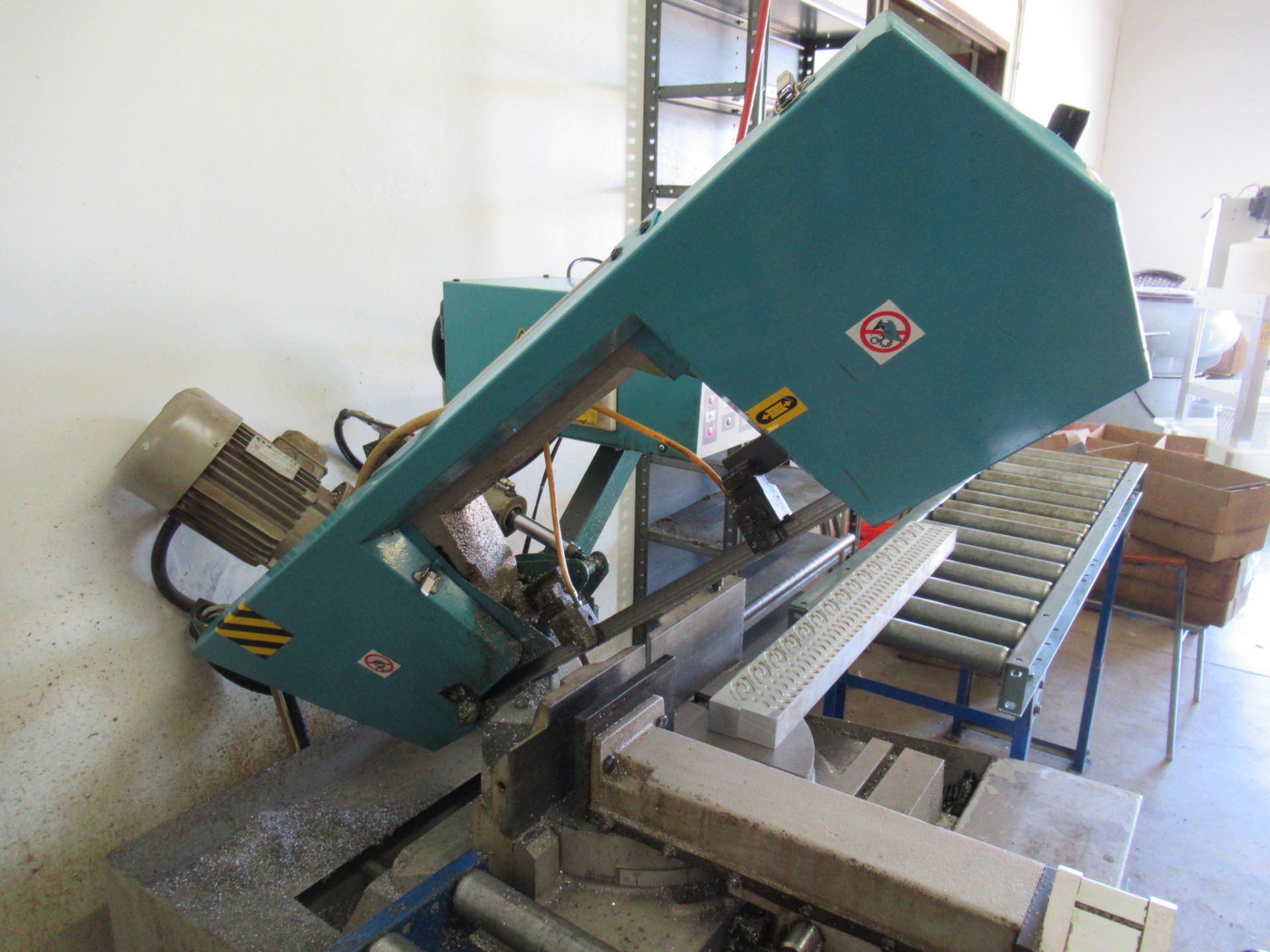 KMT/Imet Model BS-280 Plus SH-E Semi Automatic Miter Cut Electronic Horizontal Band Saw, s/n 010, - Image 5 of 9