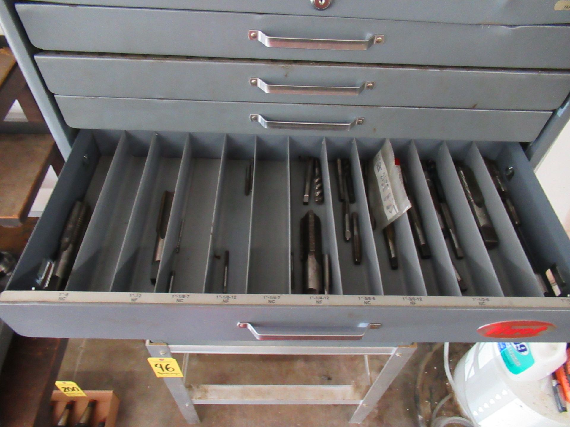 Huot Drill and End Mill Cabinets with Stand and Contents - Image 3 of 7