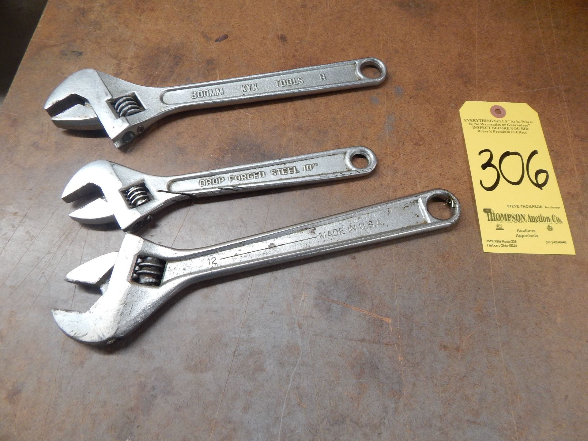 (3) Adjustable Wrenches