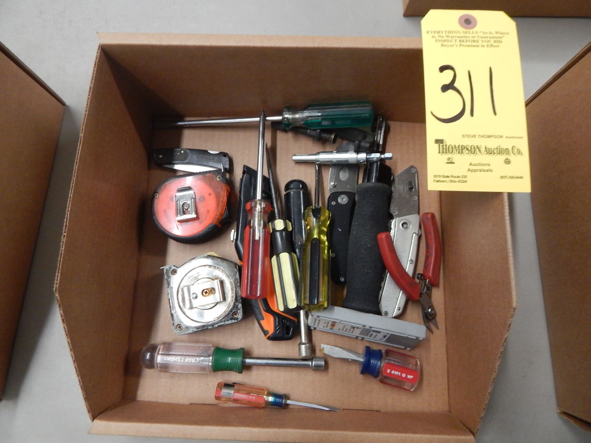 Miscellaneous Hand Tools, Knifes, Tape Measures, Screw Drivers, Etc.