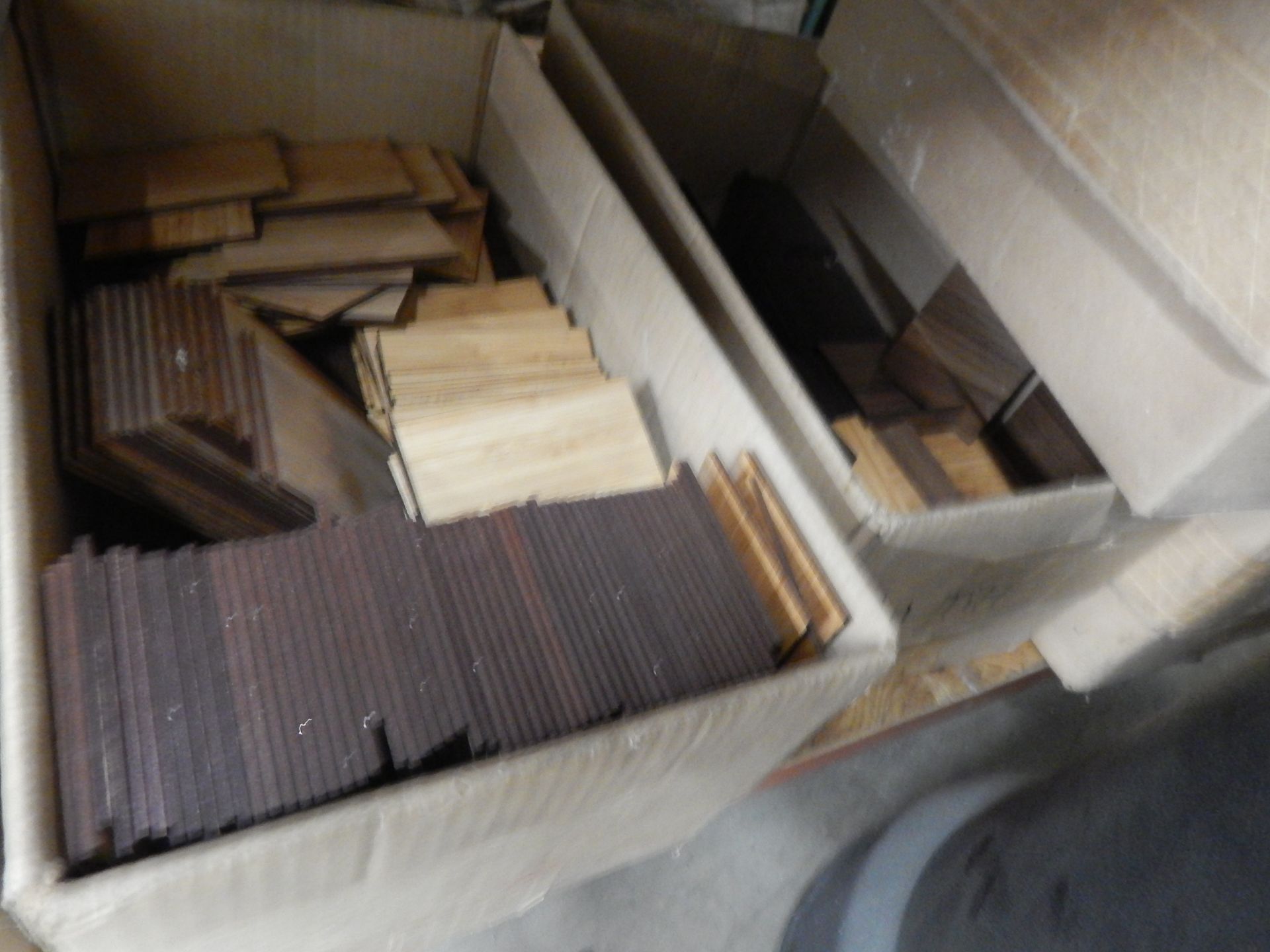 Lot, Small Wood Flooring Type Pieces, Various Sizes - Image 7 of 8