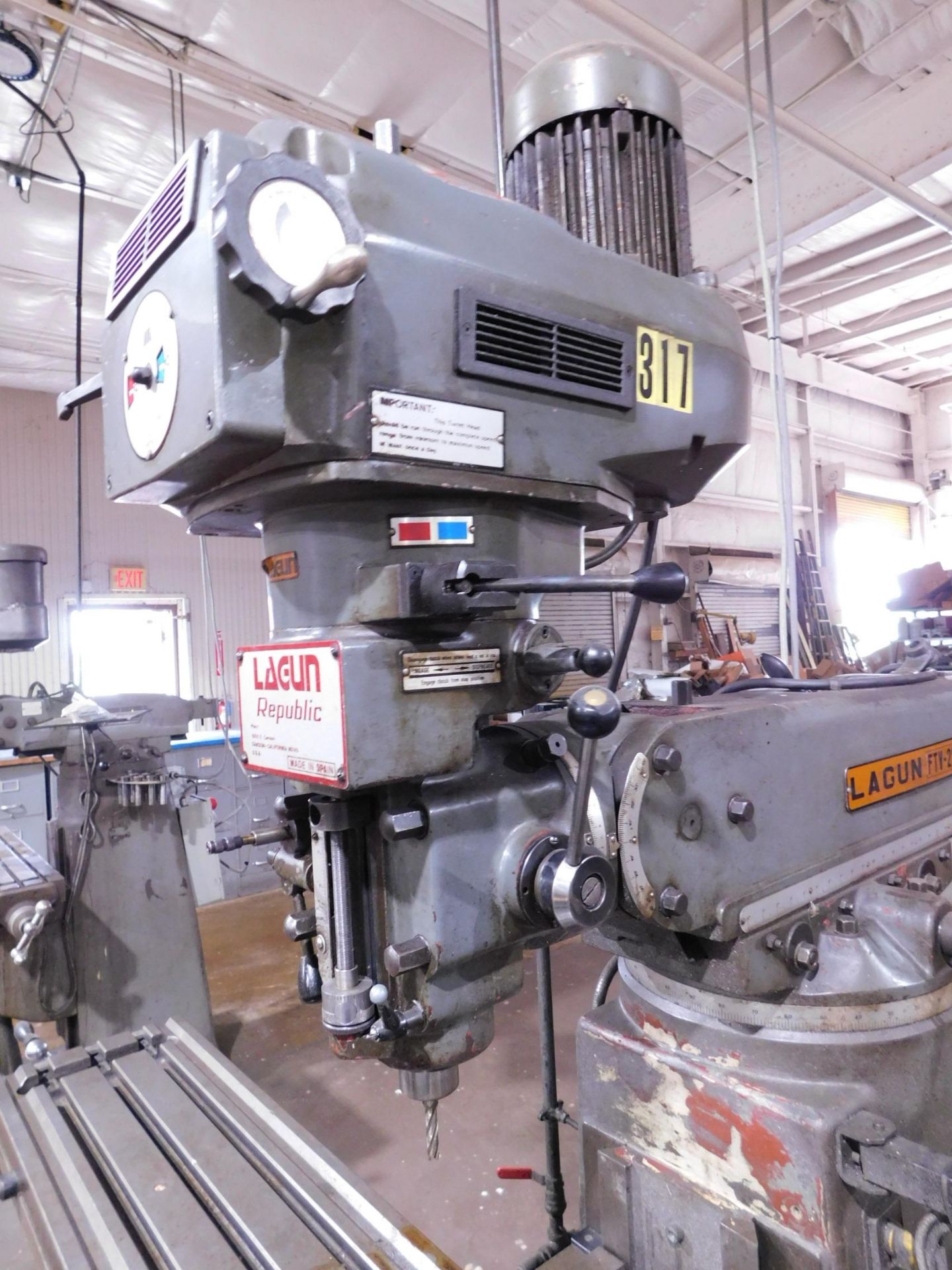 Lagun Model FTV-2S Variable Speed Vertical Mill, s/n 2E-21463, 10" X 50" Table, Anilam Wizard D.R. - Image 6 of 7