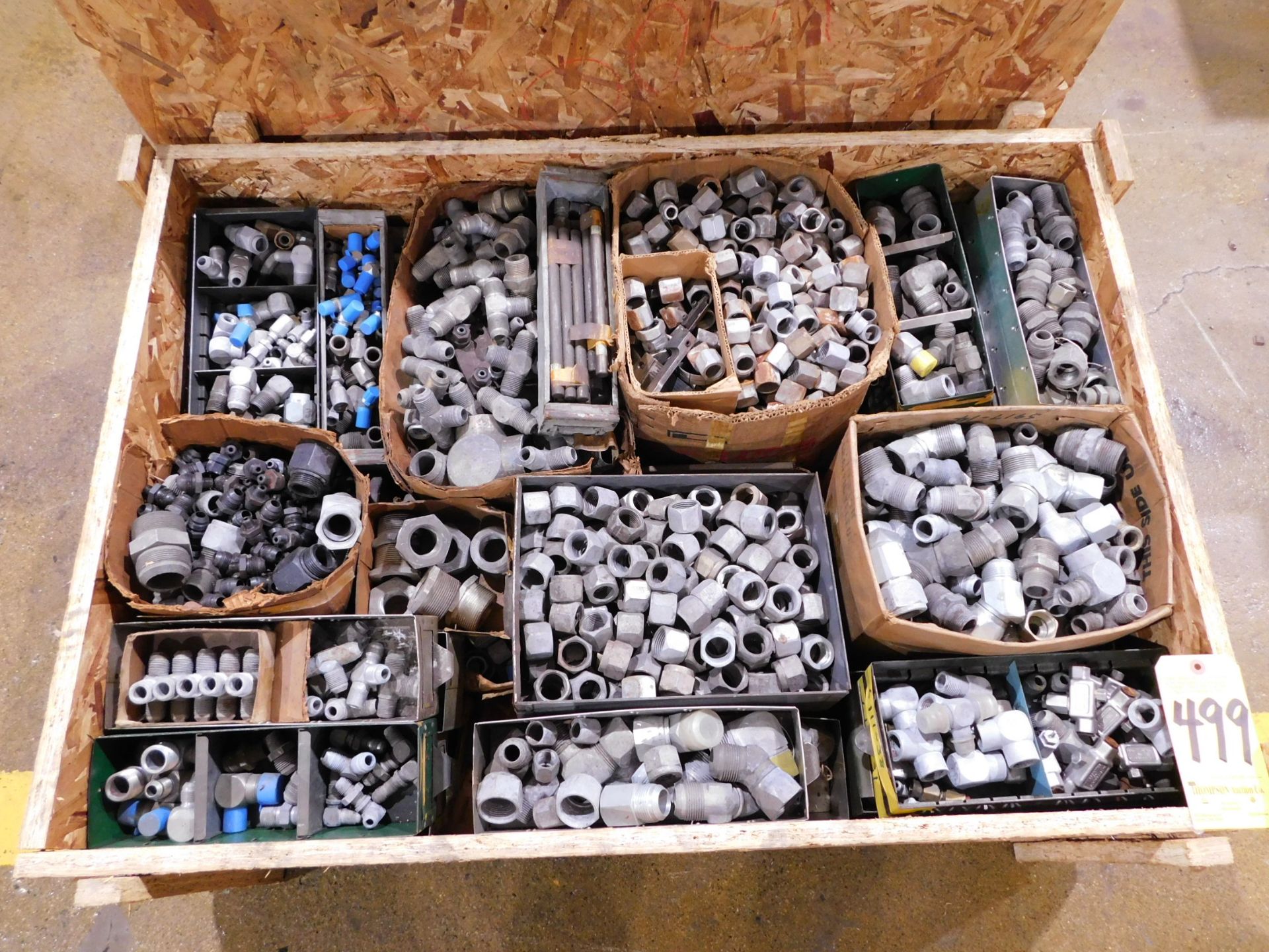 Crate of Hydraulic Fittings