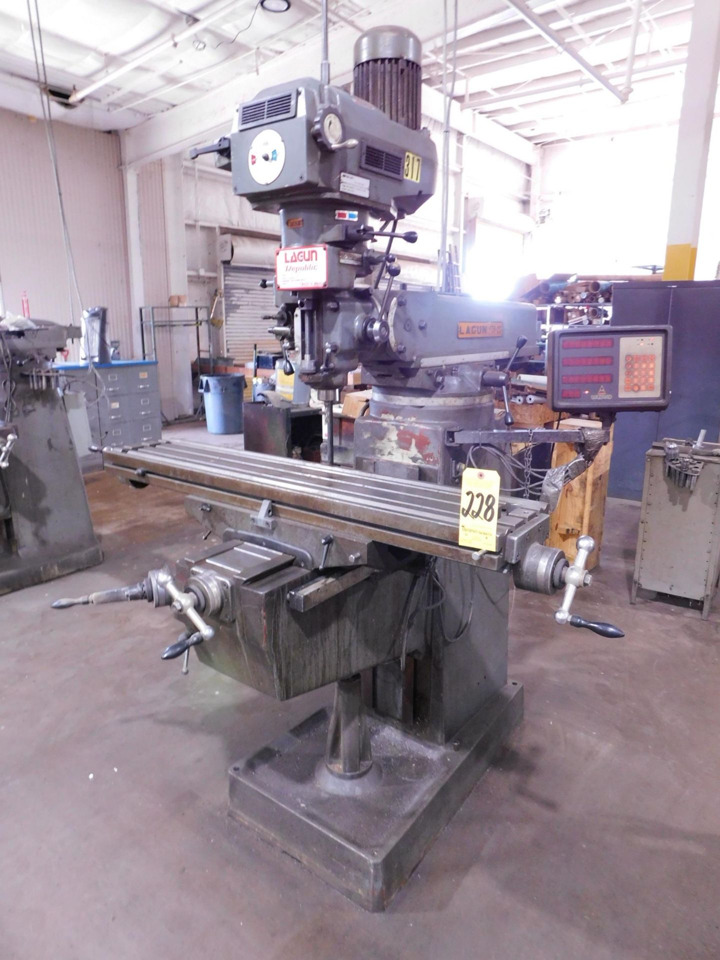 Lagun Model FTV-2S Variable Speed Vertical Mill, s/n 2E-21463, 10" X 50" Table, Anilam Wizard D.R.